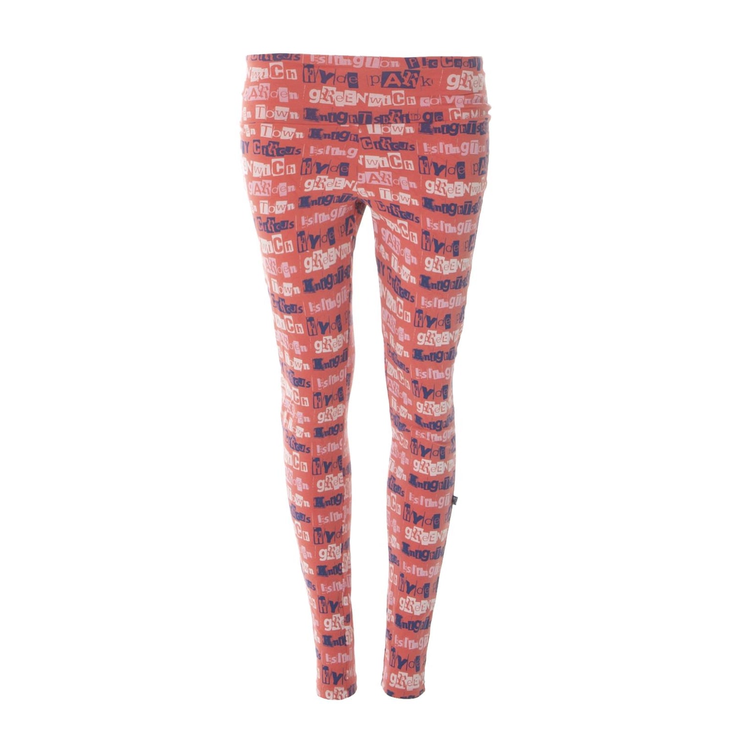 Print Women's Luxe Leggings in English Rose London Towns