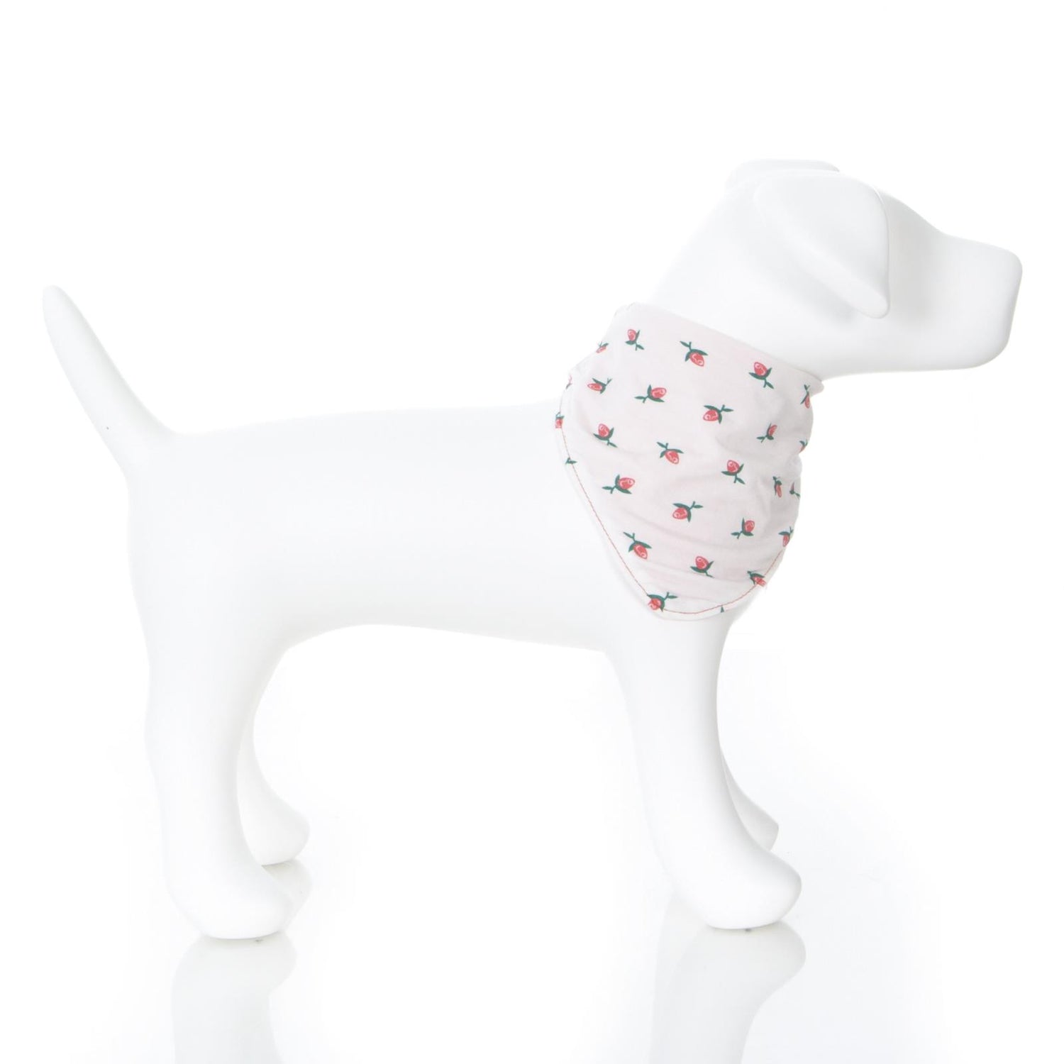 Print Dog Bandana in Natural Rose Bud