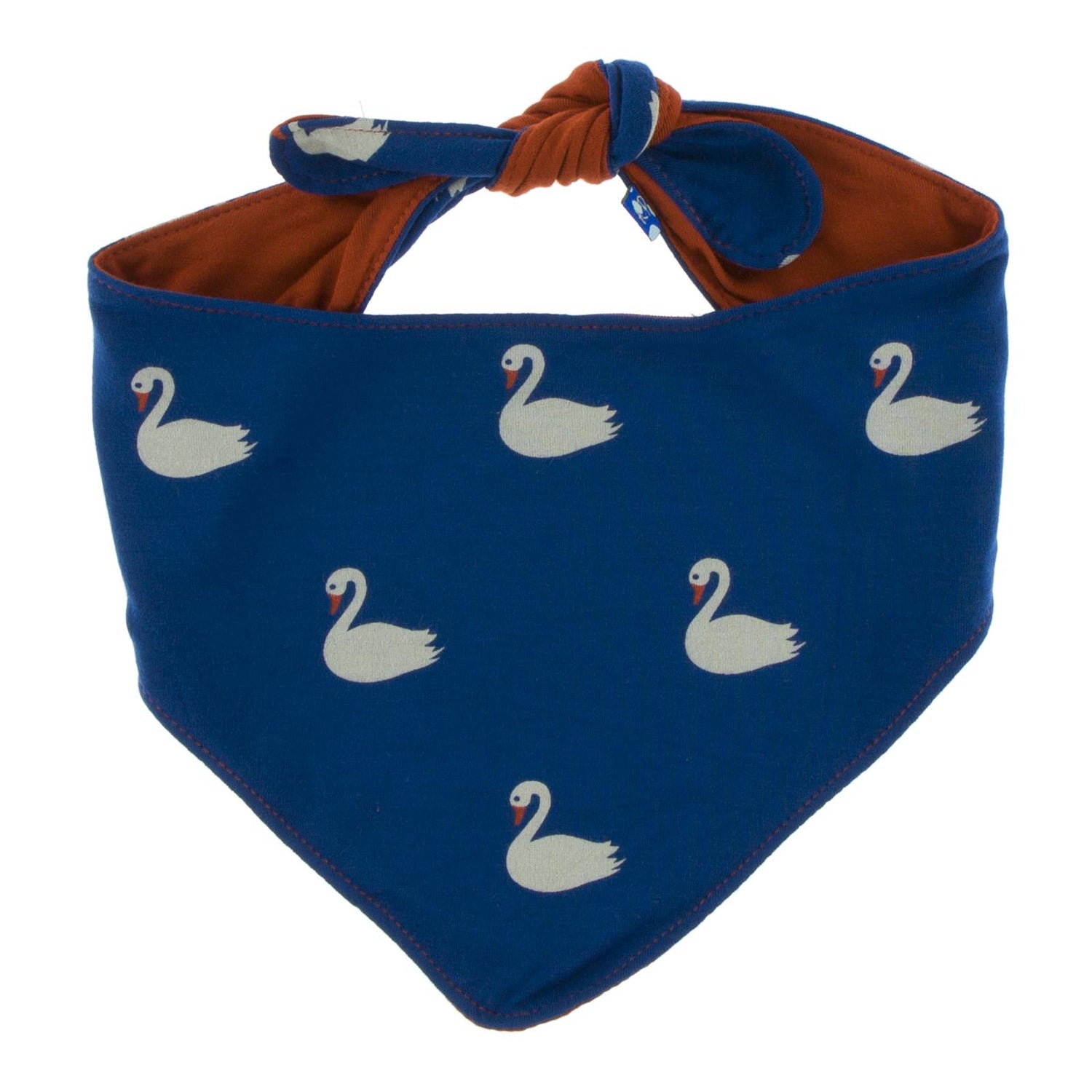 Print Dog Bandana in Navy Queen's Swans