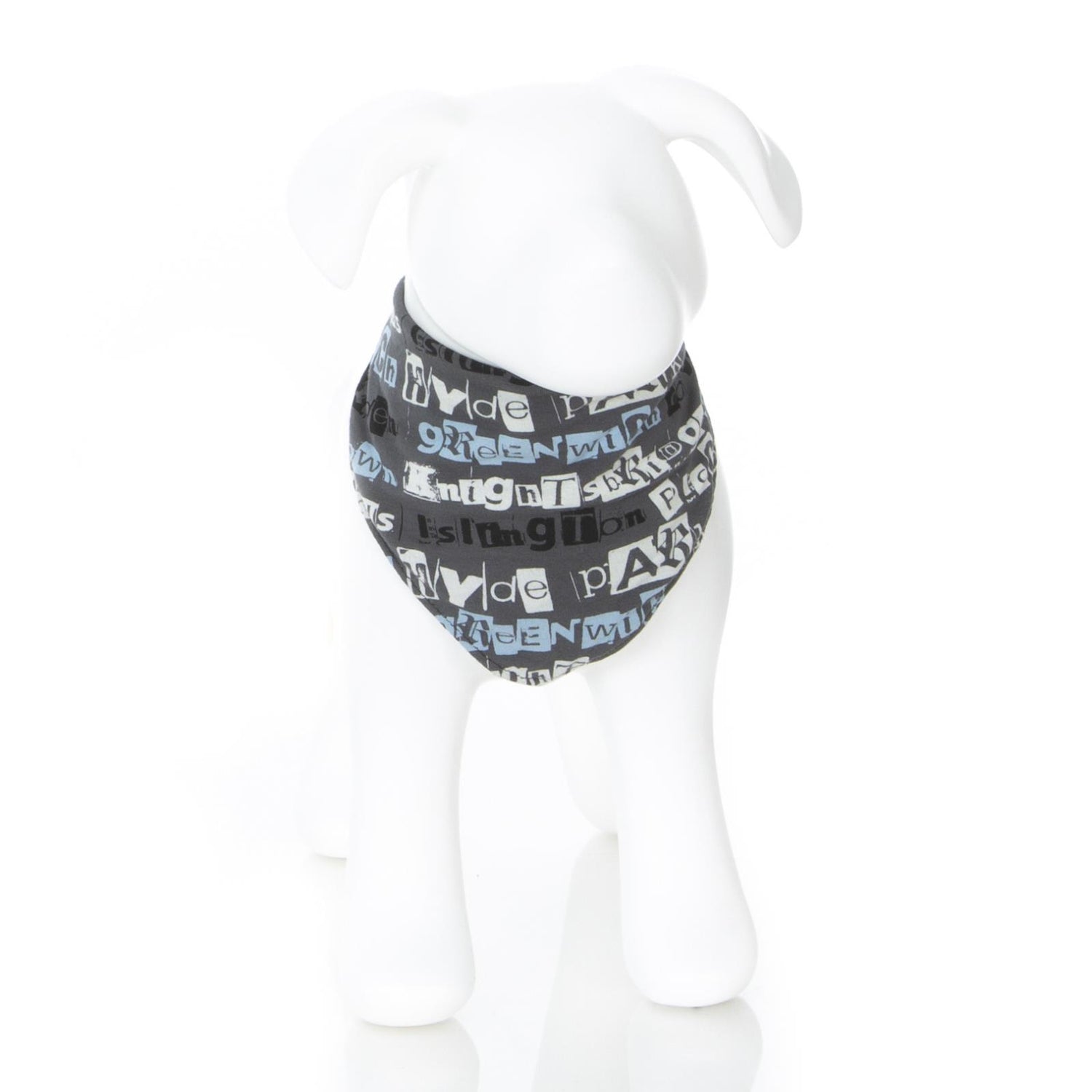 Print Dog Bandana in Stone London Towns