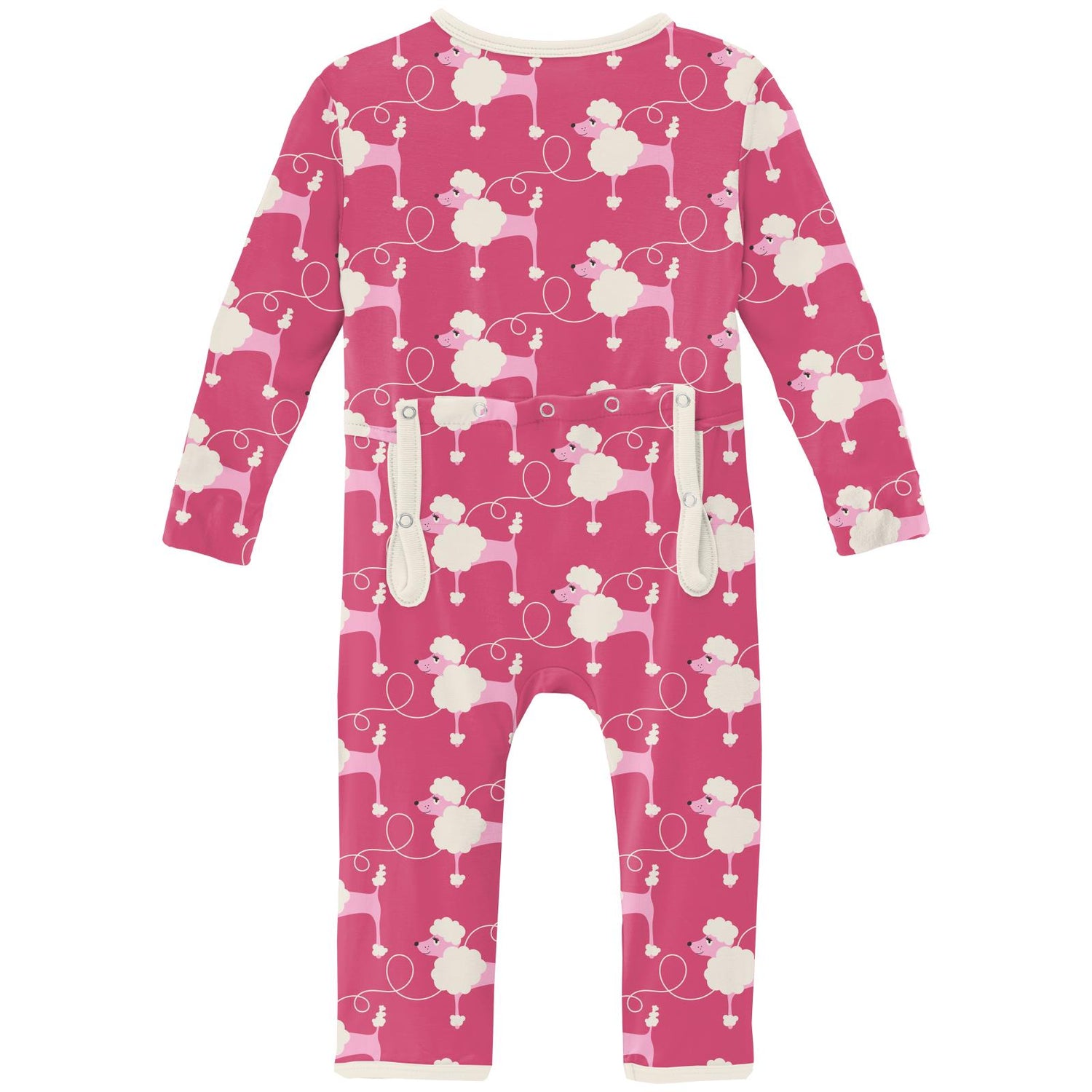 Print Coverall with Zipper in Flamingo Poodles (258332)