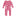 Print Coverall with Zipper in Flamingo Poodles (258332)