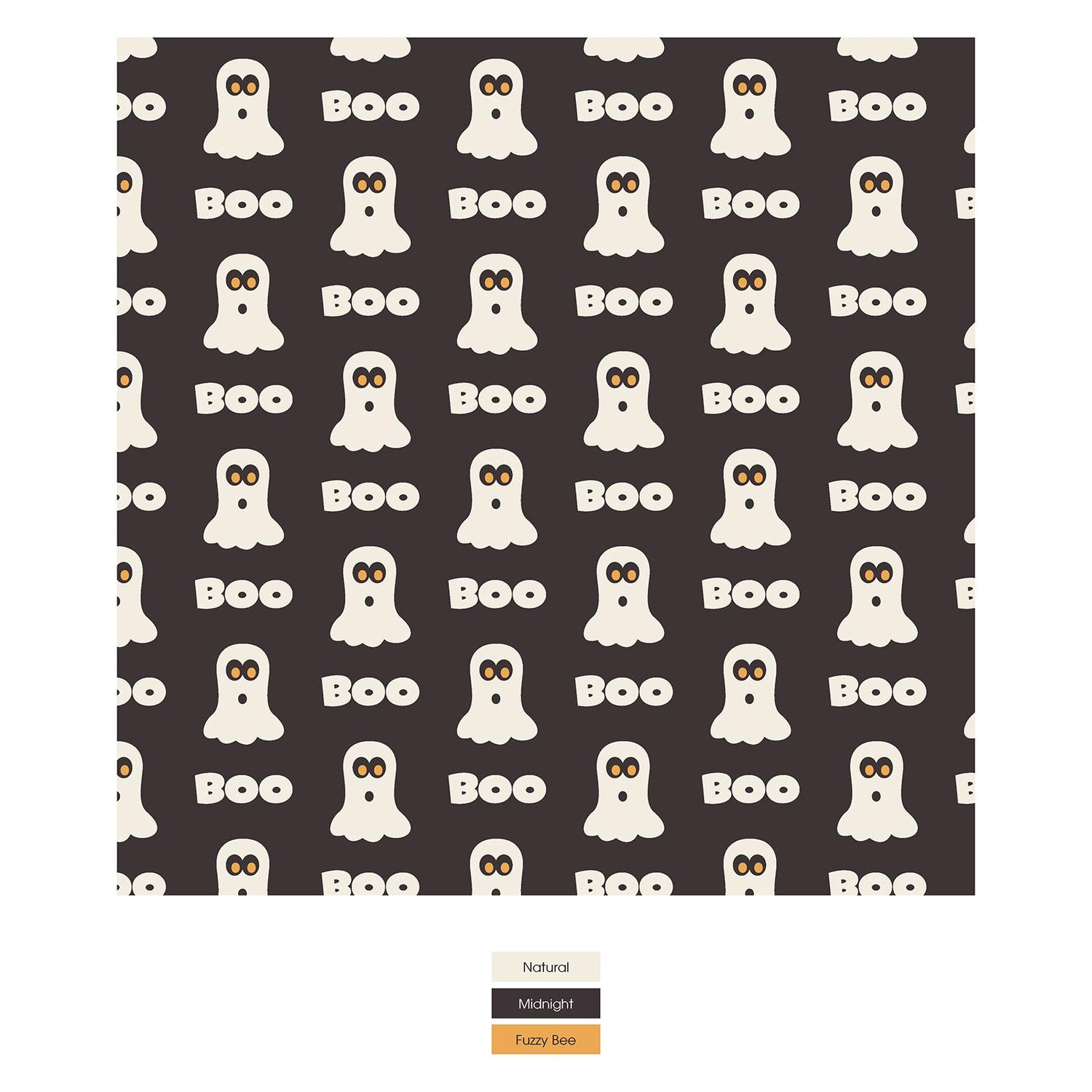 Print Toddler Blanket in Midnight BOO