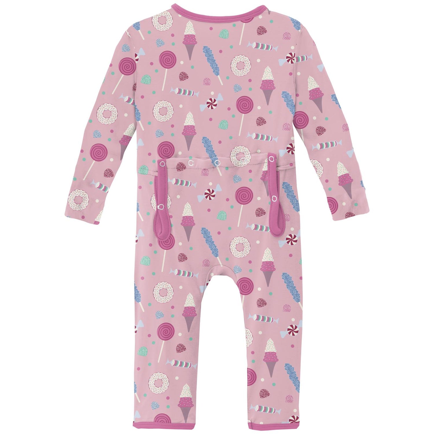 Print Coverall with 2 Way Zipper in Cake Pop Candy Dreams