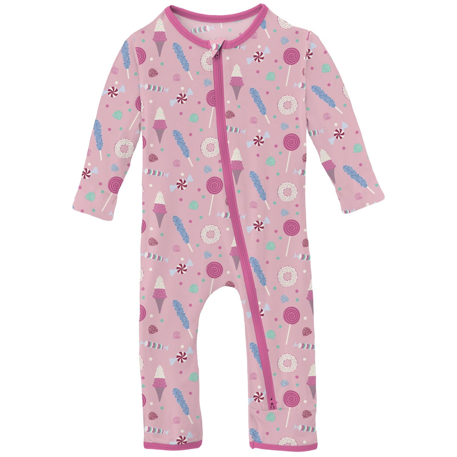 Print Coverall with 2 Way Zipper in Cake Pop Candy Dreams