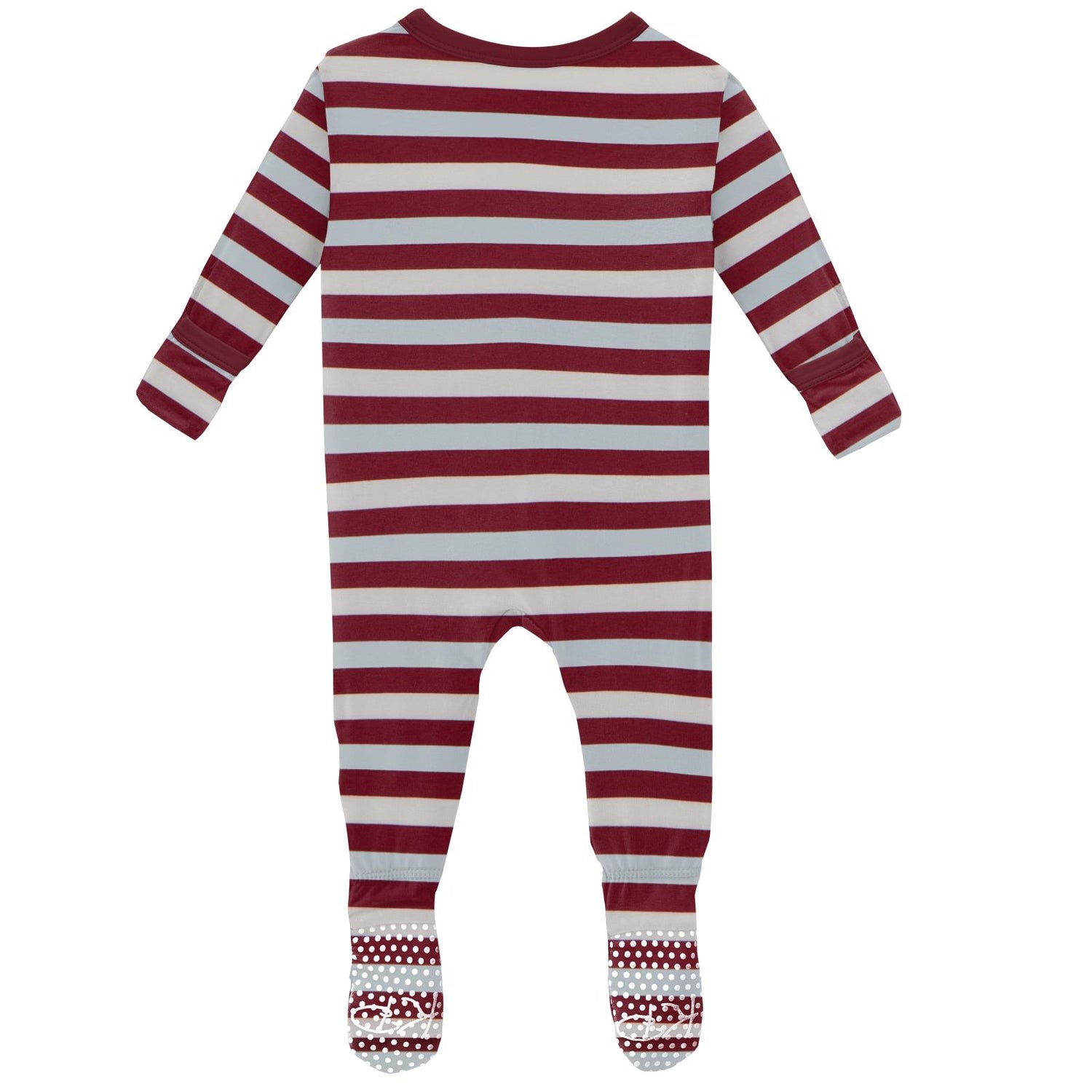 Print Footie with Snaps in Playground Stripe (152894)