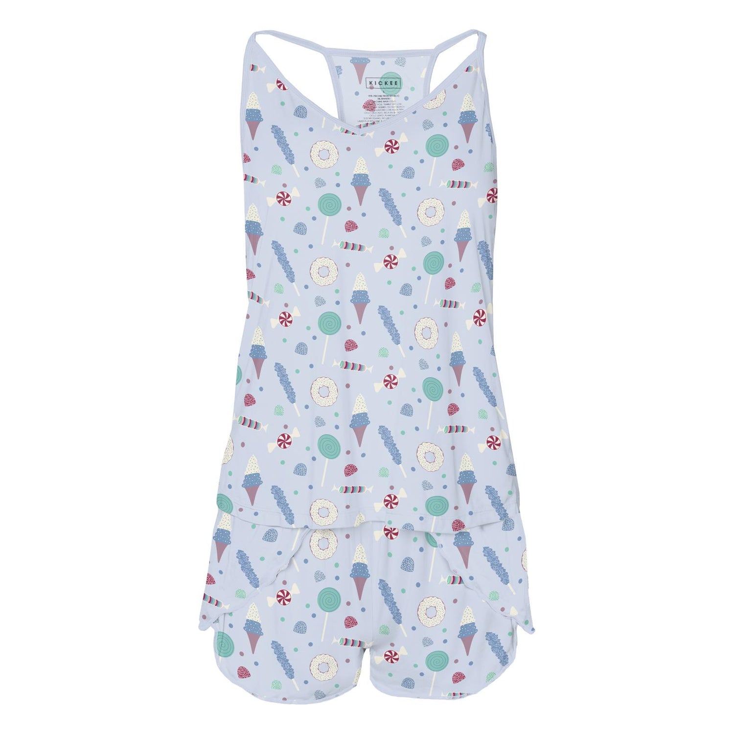 Women's Print Swing Tank & Tulip Shorts Set in Dew Candy Dreams