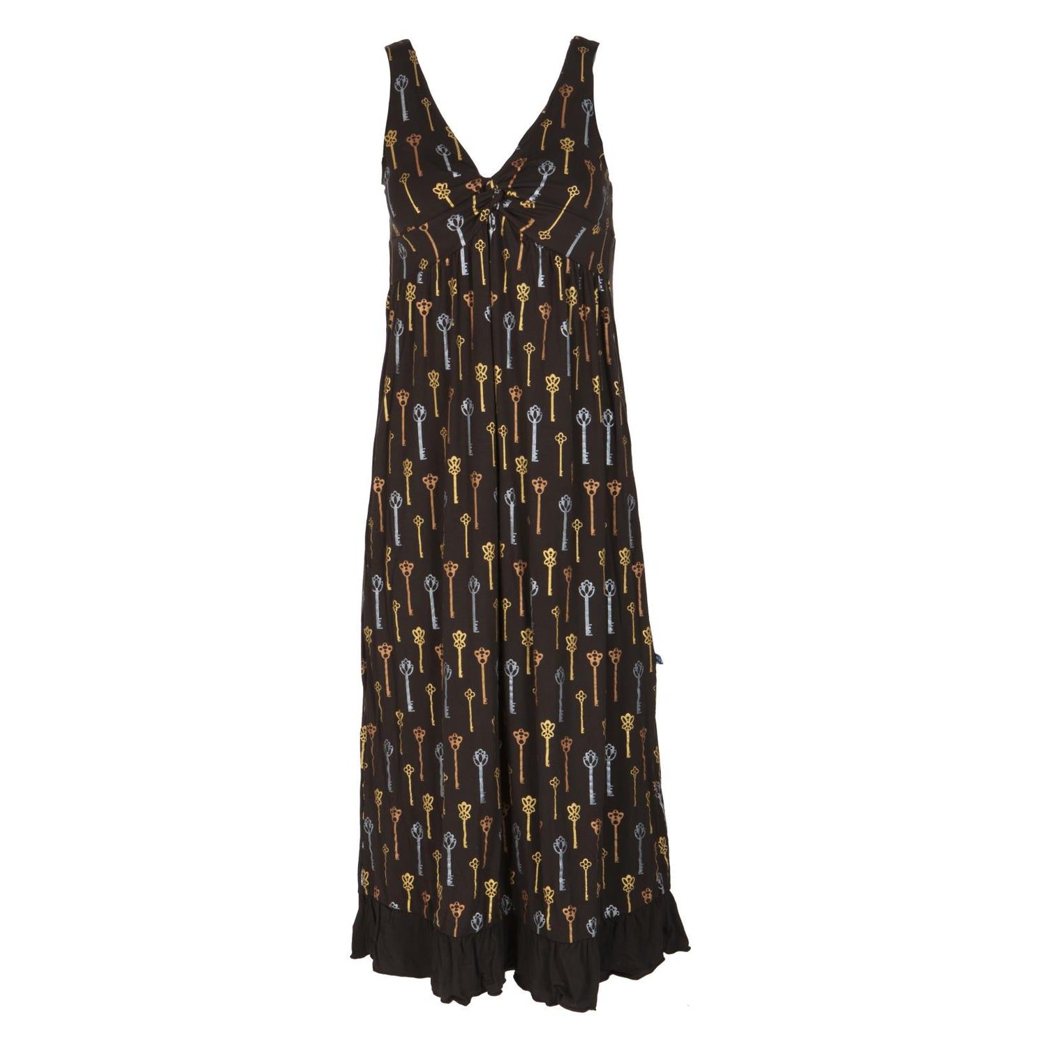 Print Twist Nightgown in Victorian Keys