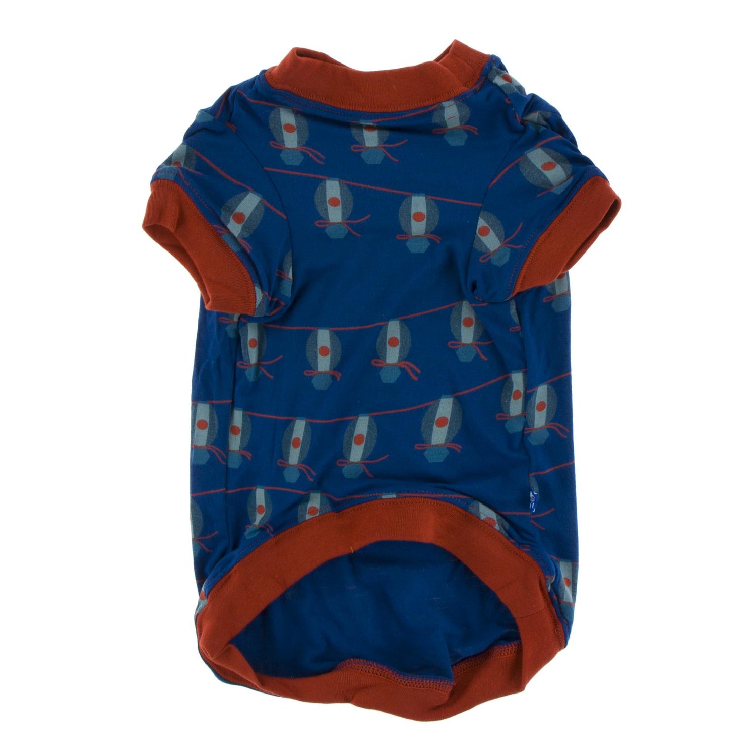 Print Dog Jammies in Navy Lantern Festival