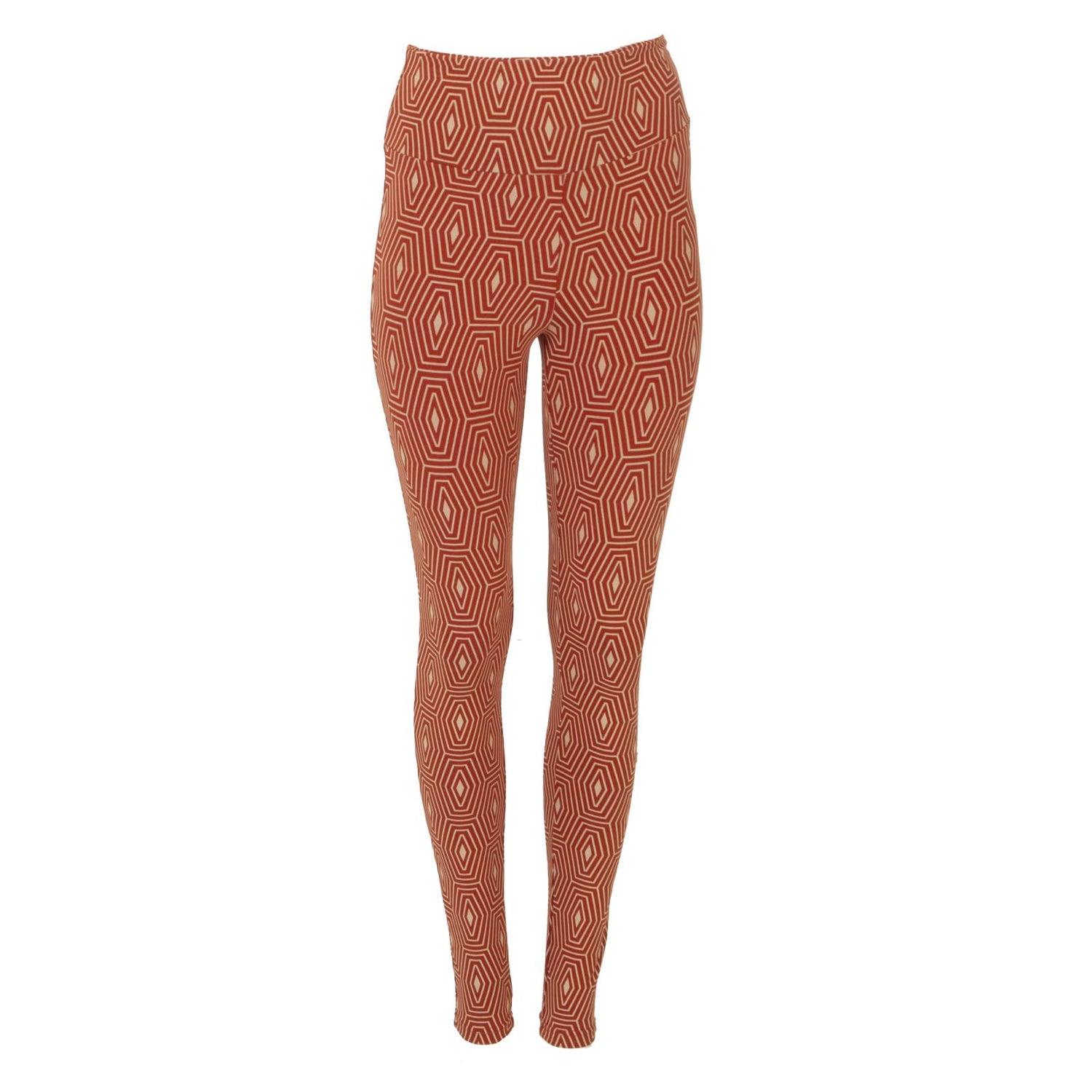 Print Women's Luxe Leggings in Red Tea Tortoise Shell