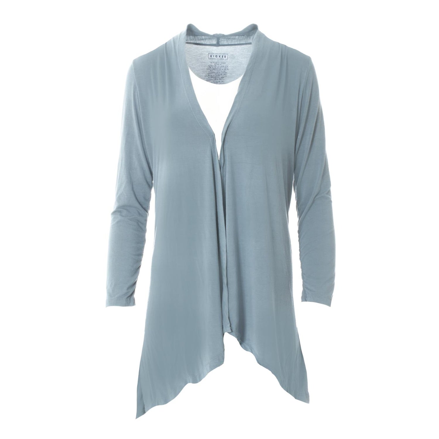 Women's Open Front Cardigan in Dusty Sky