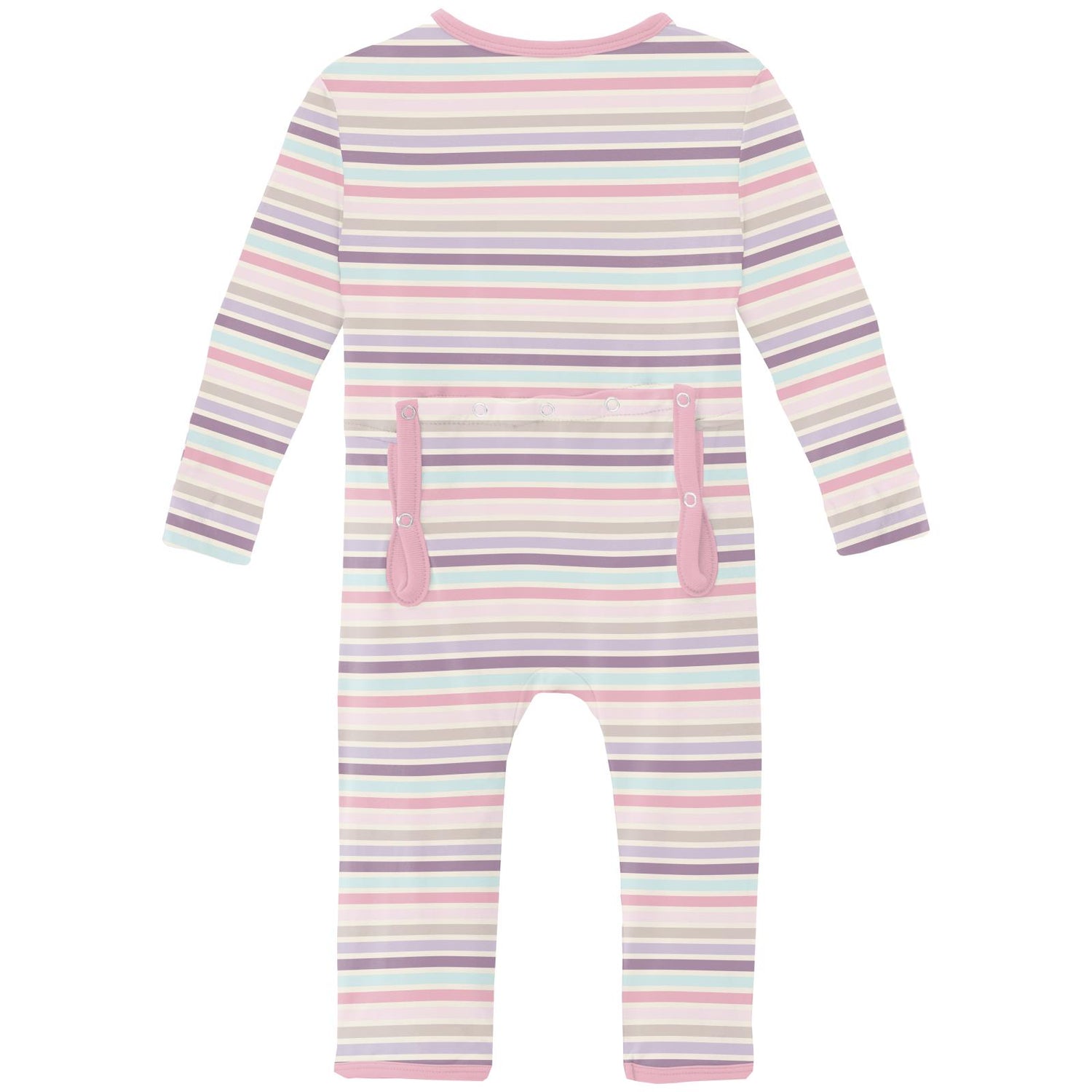 Print Coverall with 2 Way Zipper in Ice Cream Stripe (336816)