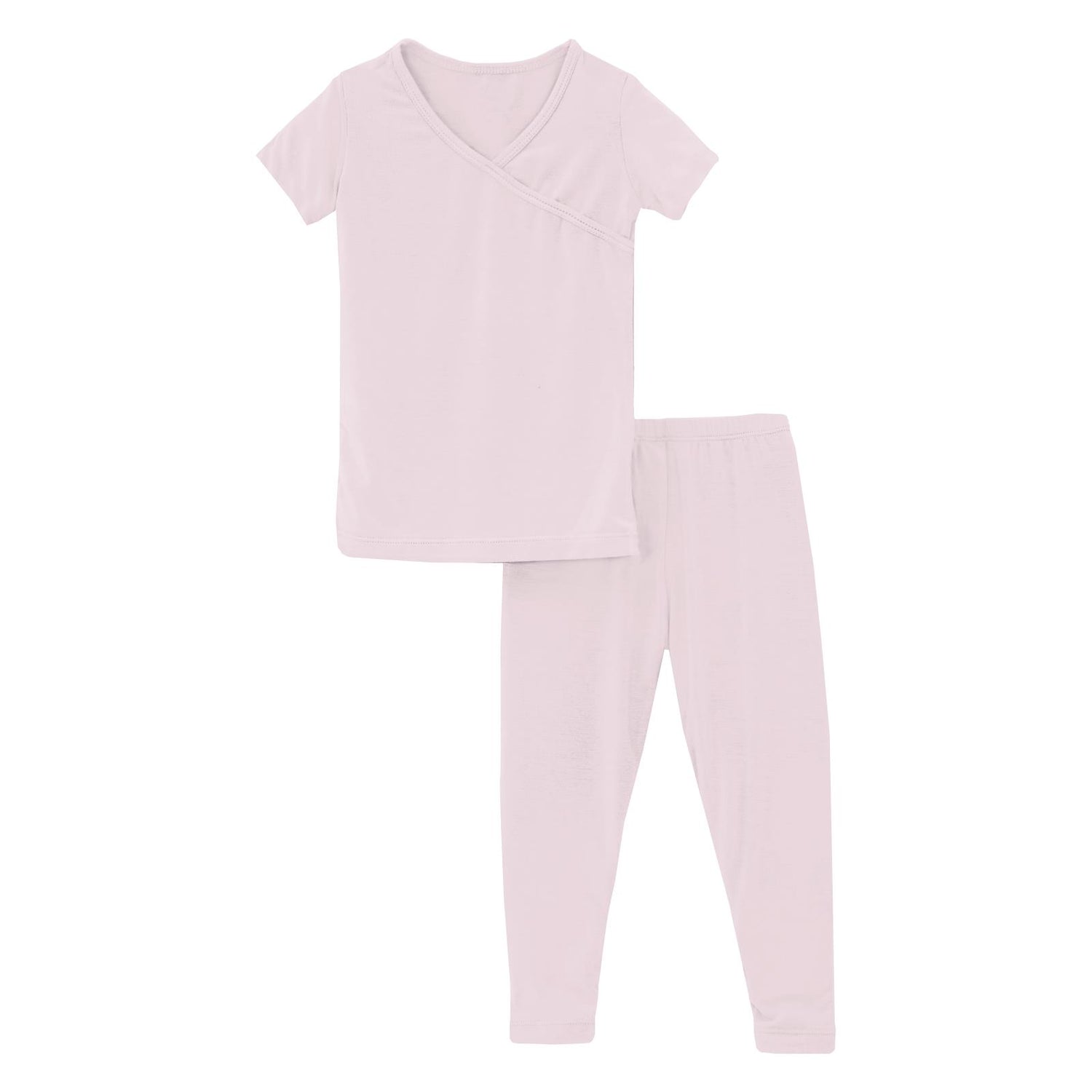 Short Sleeve Kimono Pajama Set in Shrinking Violet (336839)