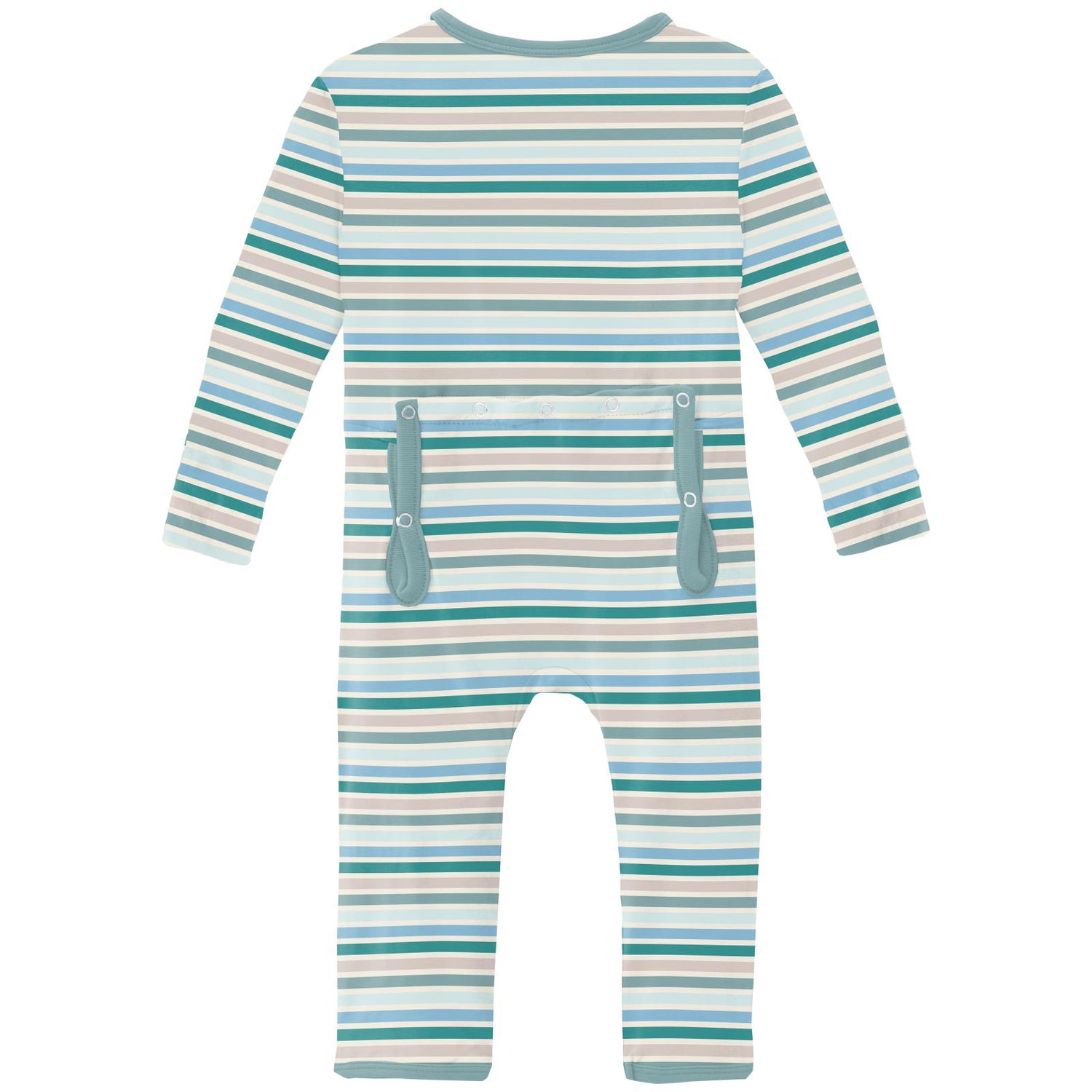 Print Coverall with 2 Way Zipper in Lakeside Stripe (336877)