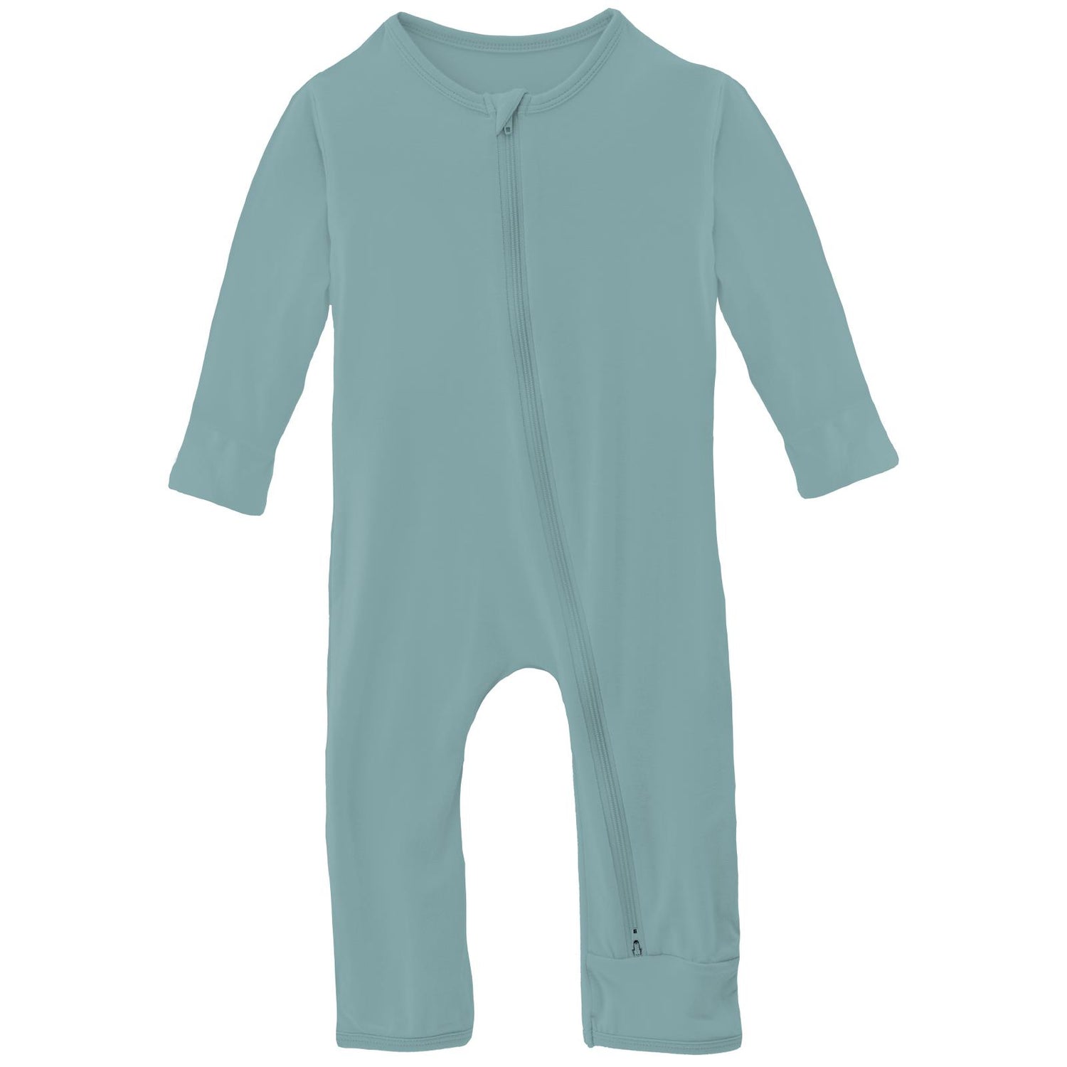 Coverall with 2 Way Zipper in Jade (337506)
