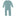 Coverall with 2 Way Zipper in Jade (337506)