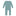 Coverall with 2 Way Zipper in Jade (337575)