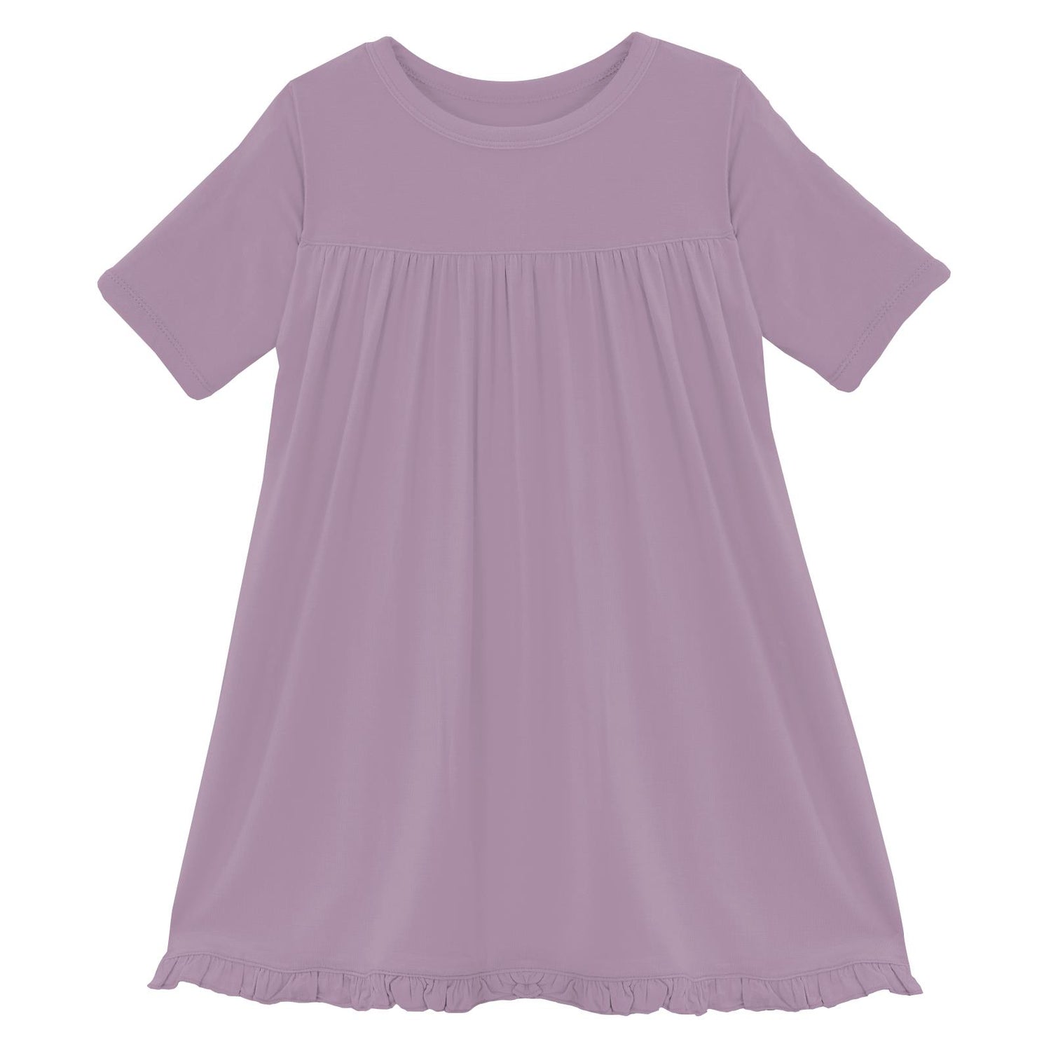Classic Short Sleeve Swing Dress in Lavender (337655)
