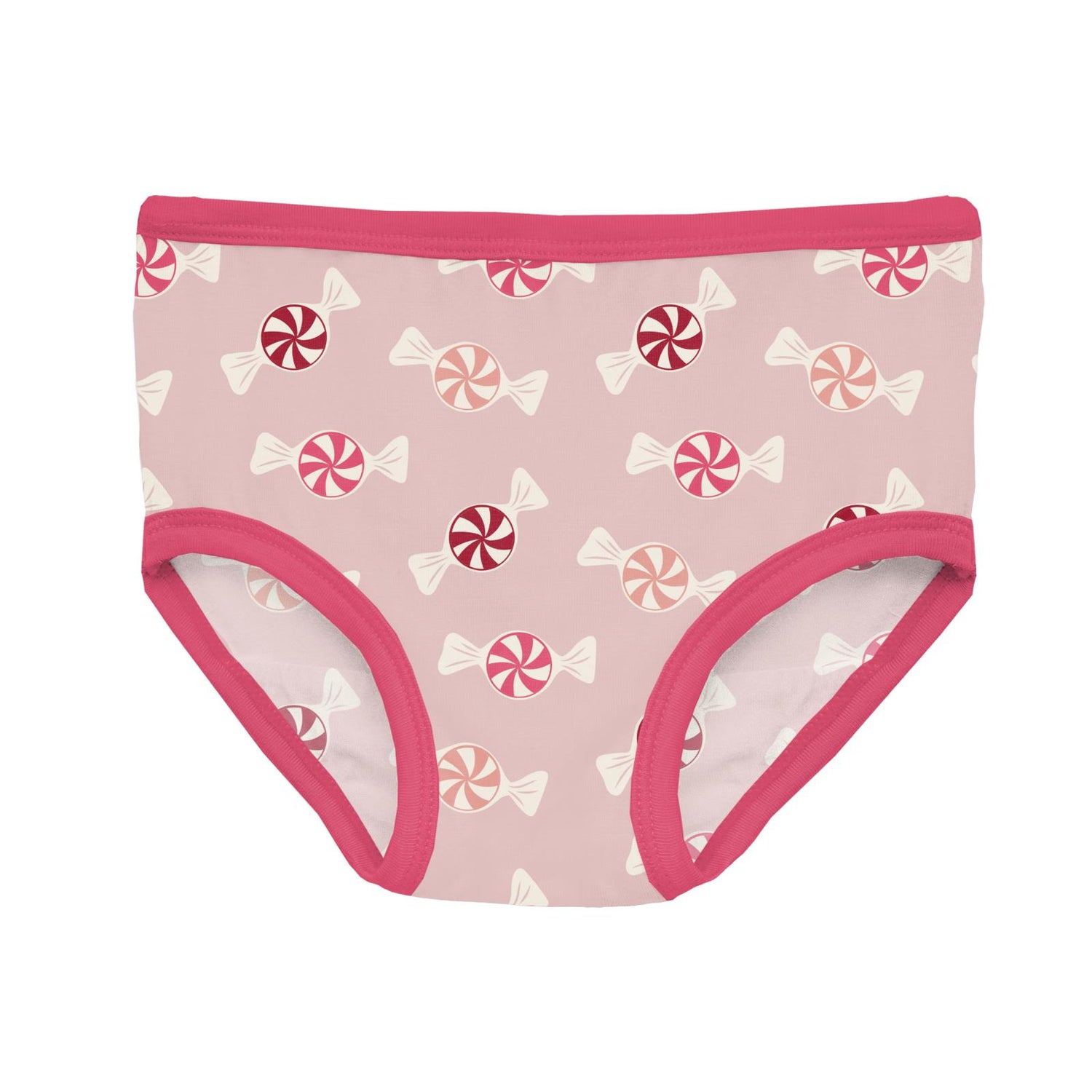 Print Girl's Underwear in Baby Rose Peppermints