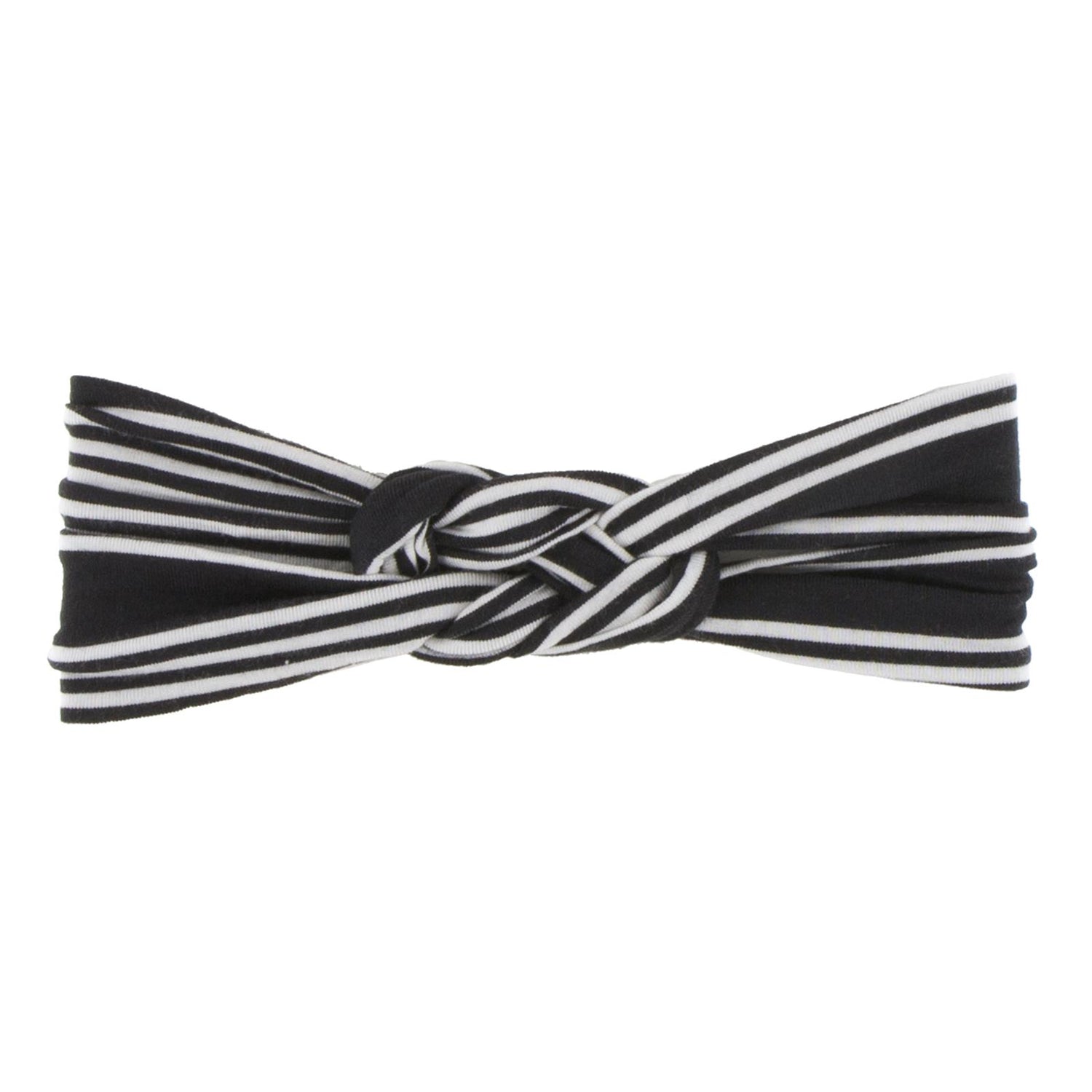 Print Knot Headband in Zebra Agriculture Stripe