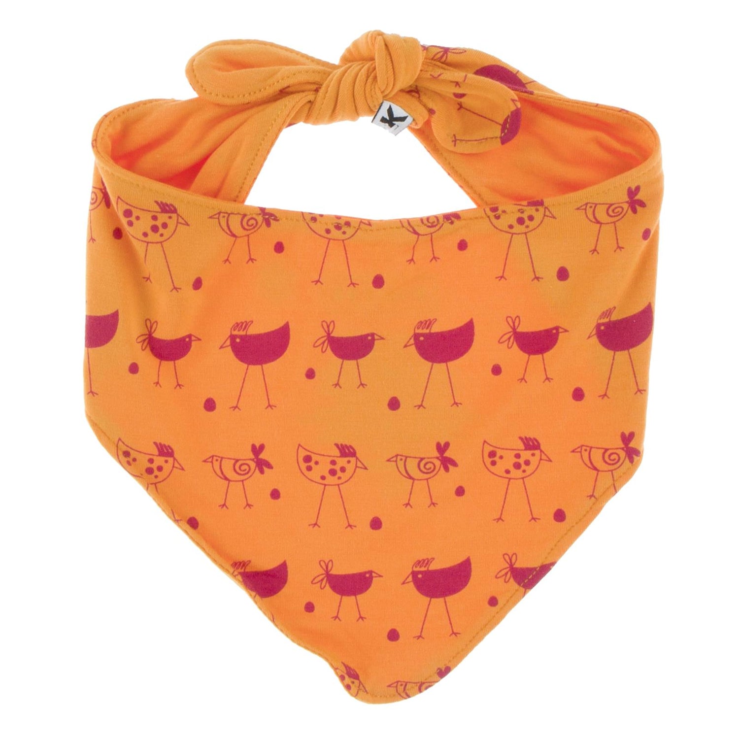 Print Dog Bandana in Apricot Chickens