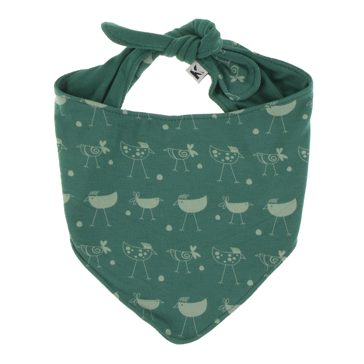 Print Dog Bandana in Ivy Chickens