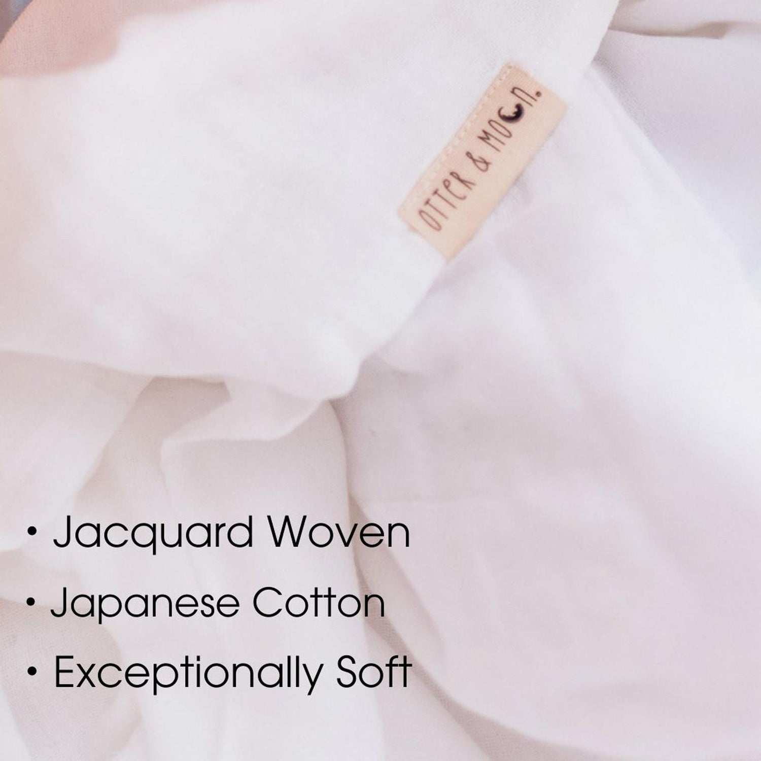 Soft Spun Cotton Muslin Swaddle 47 x 47 in Coconut Milk (360426)
