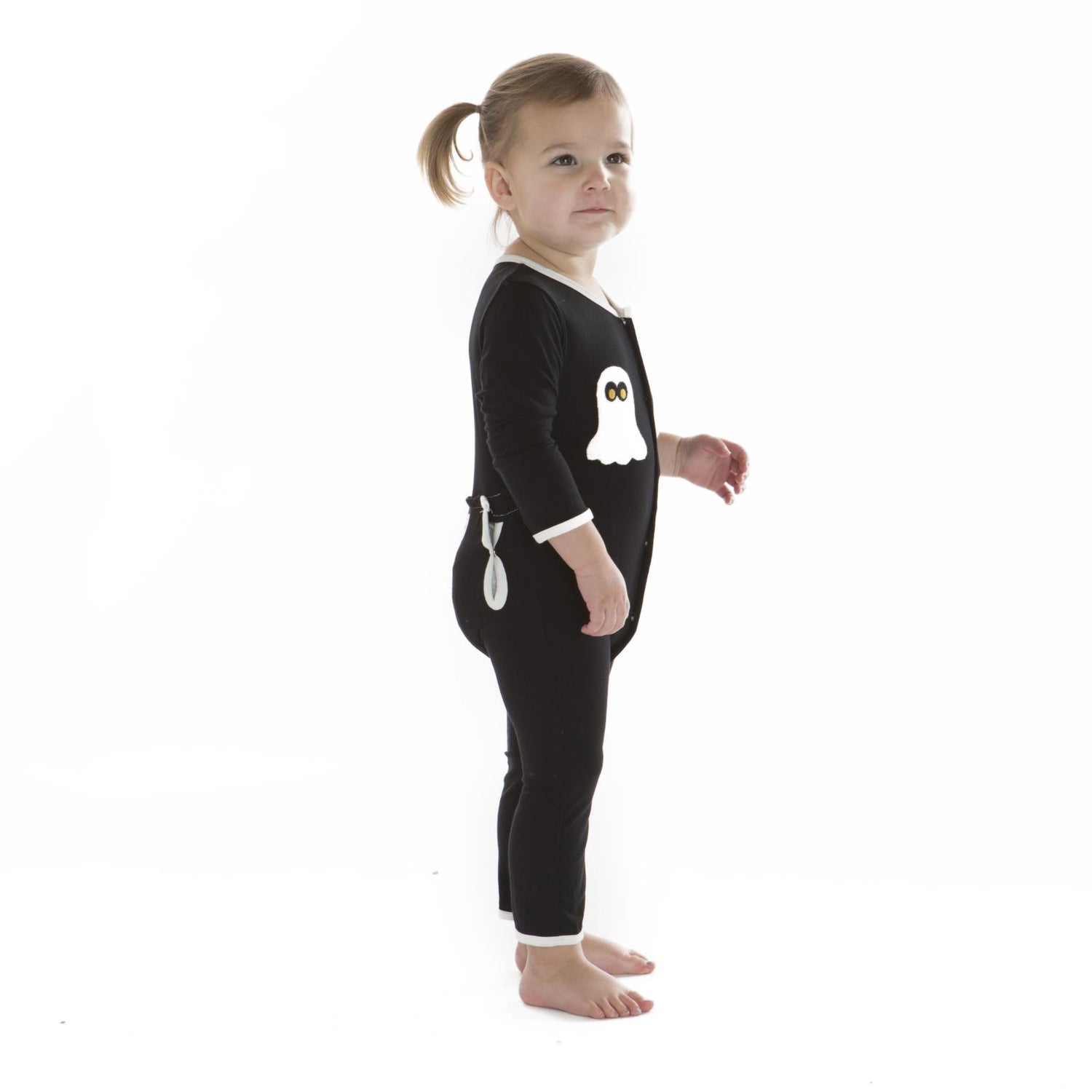 Holiday Applique Coverall in Midnight Boo