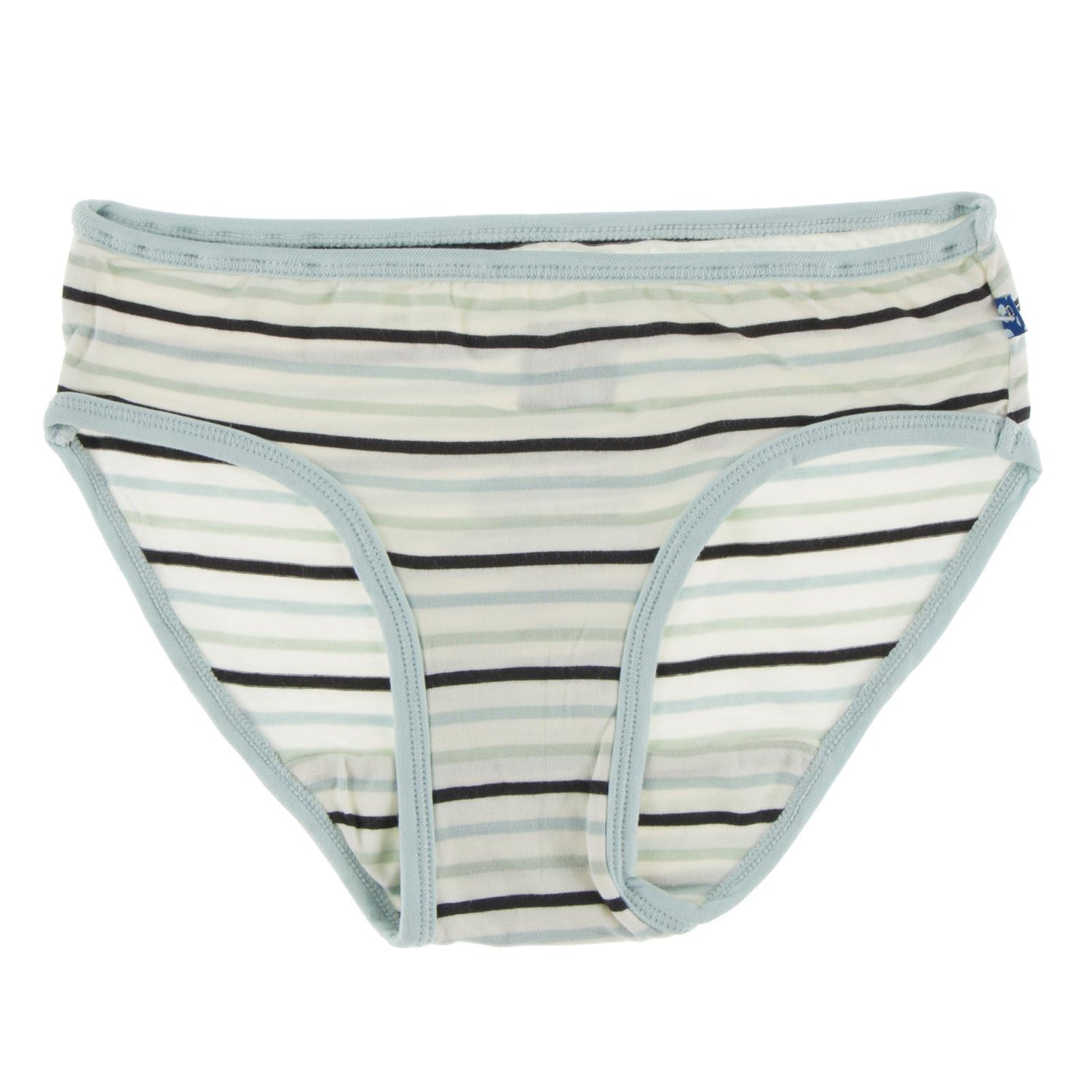 Print Girl Underwear in Tuscan Afternoon Stripe with Spring Sky