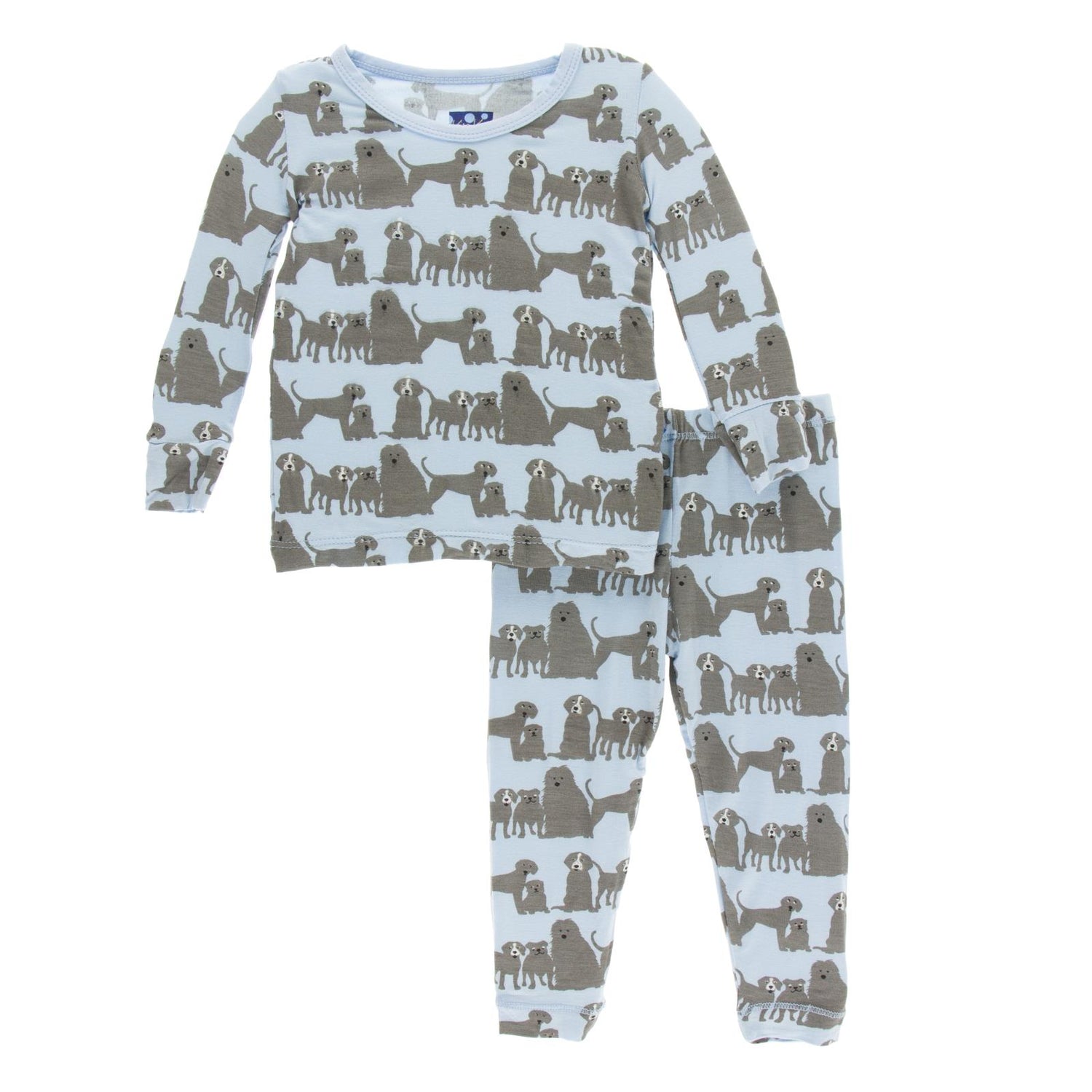 Print Long Sleeve Pajama Set in London Dogs (356273)