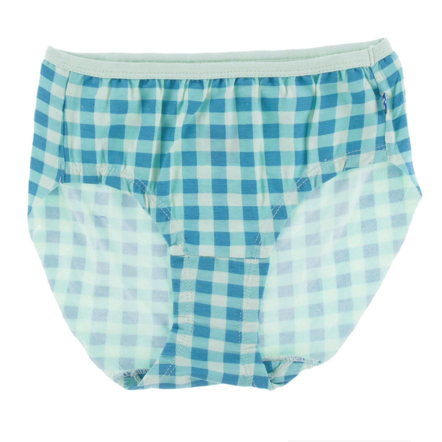 Print Women's Classic Brief in Pistachio Gingham