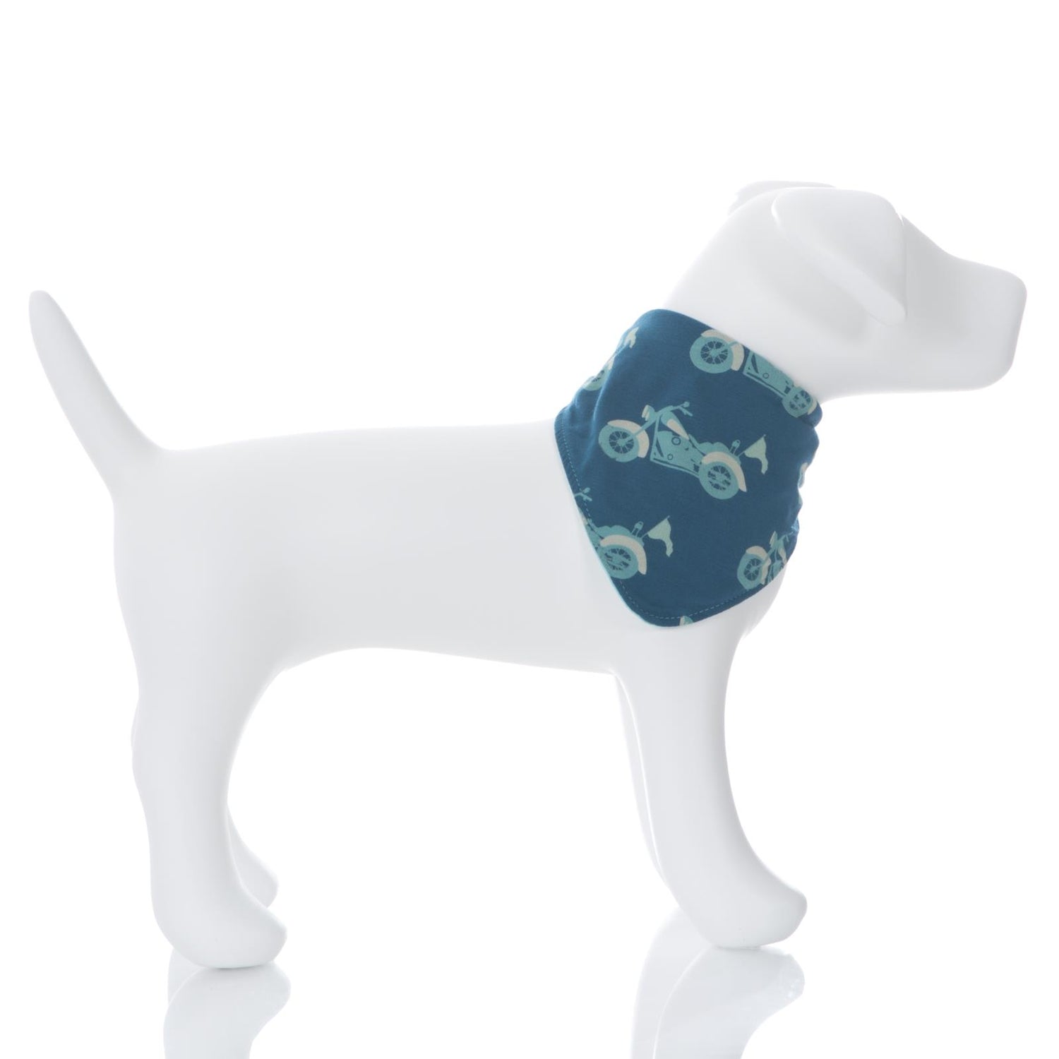 Print Dog Bandana in Heritage Blue Motorcycle