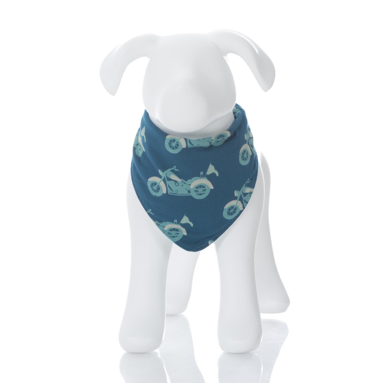 Print Dog Bandana in Heritage Blue Motorcycle