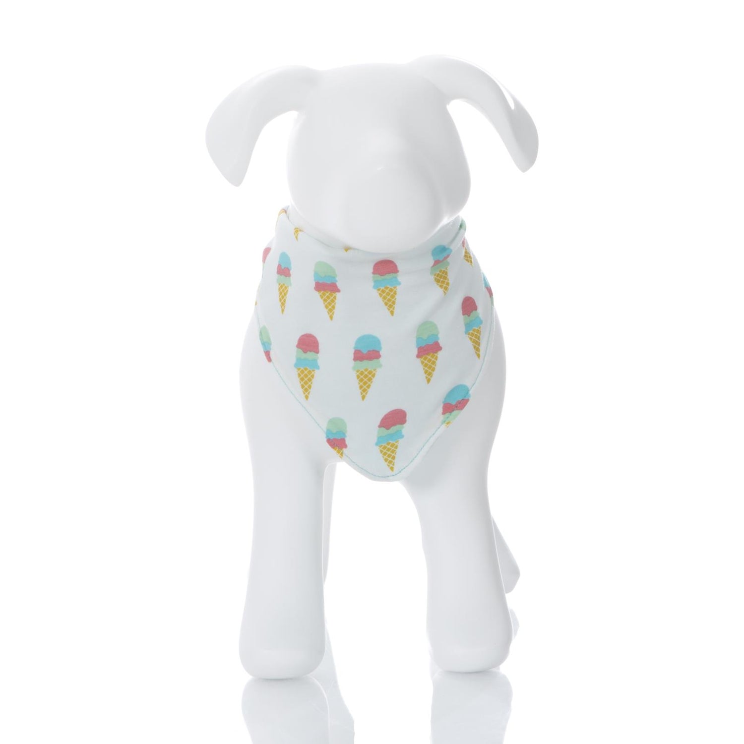 Print Dog Bandana in Natural Ice Cream