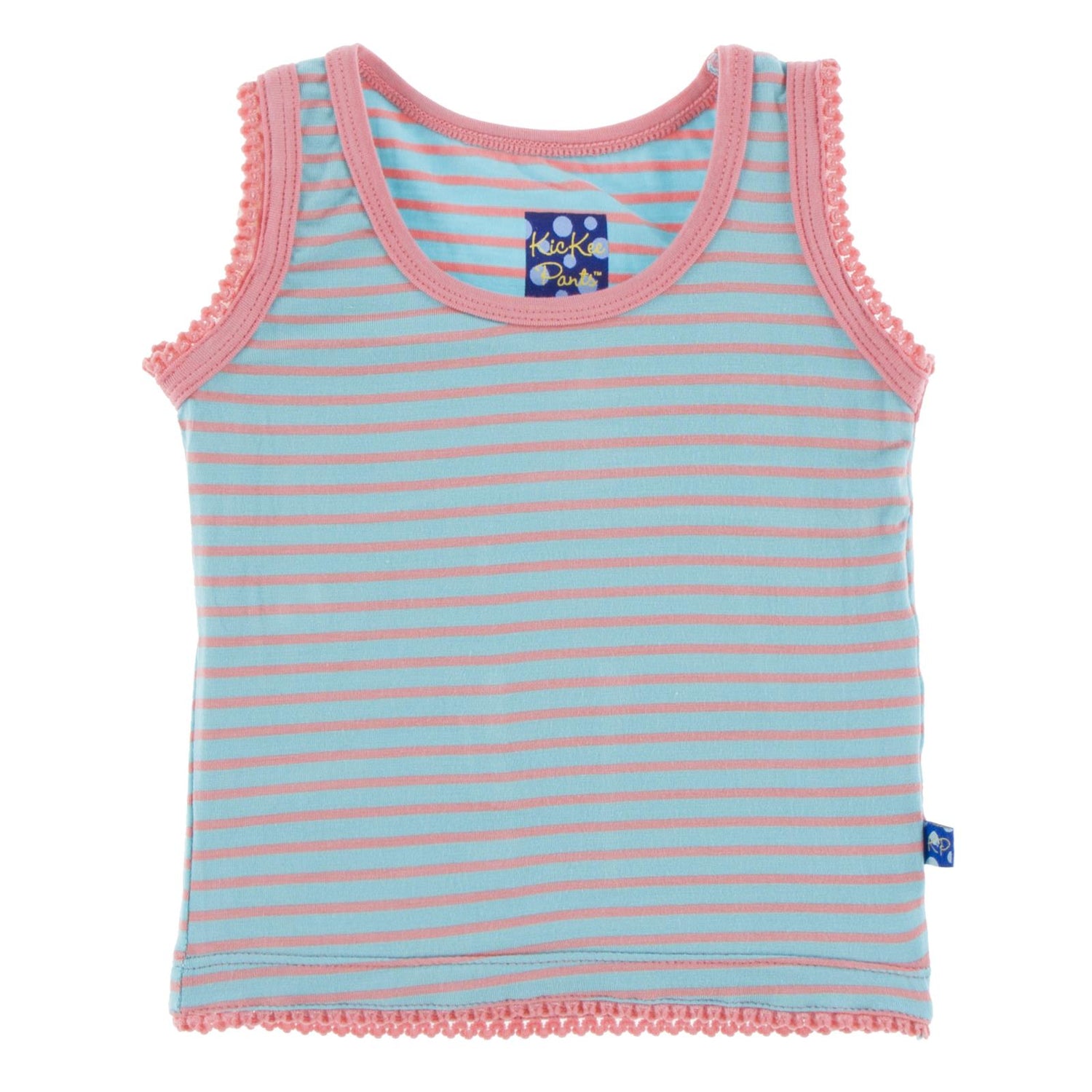 Print Undershirt Tank in Strawberry Stripe