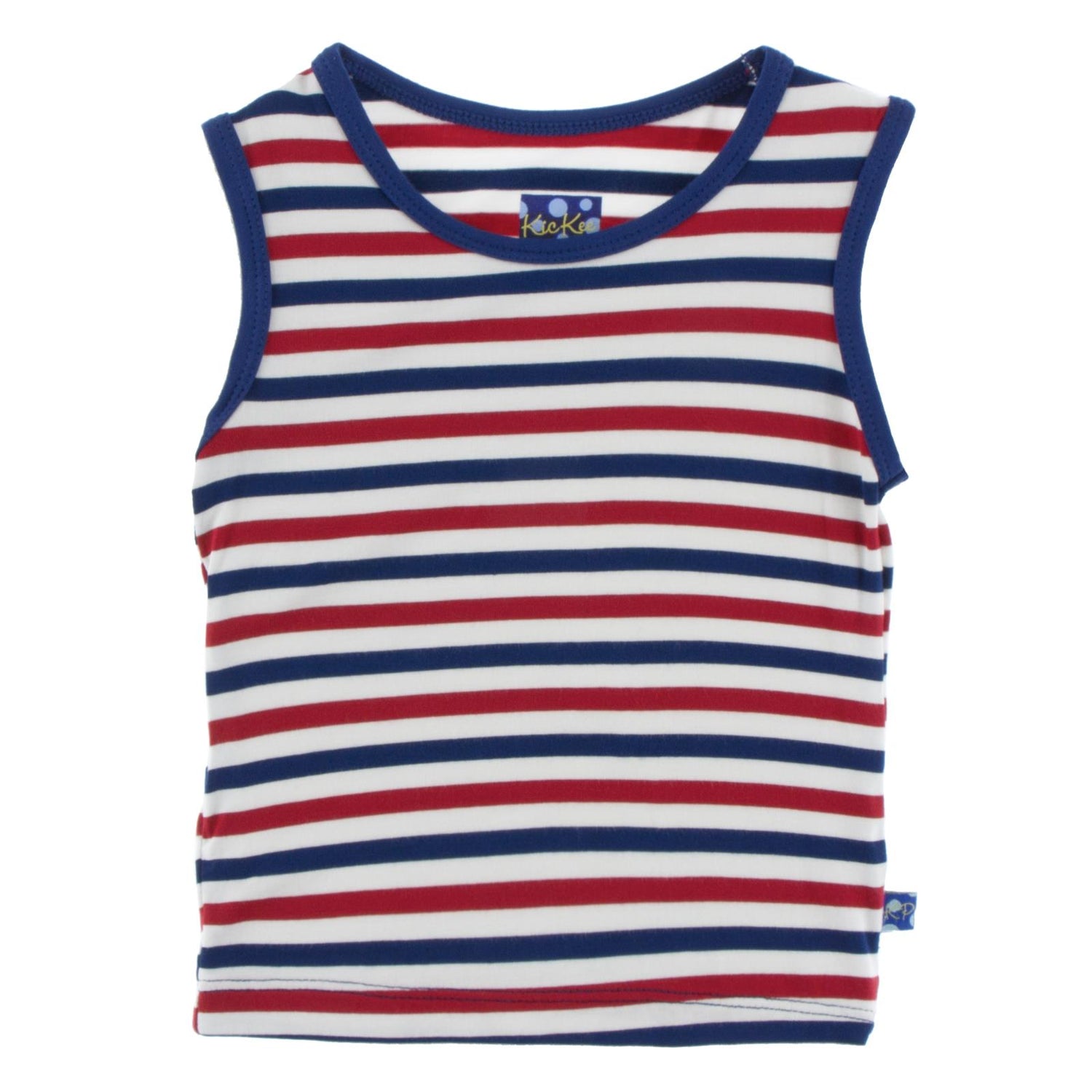 Print Sport Tank in Flag Blue USA Stripe