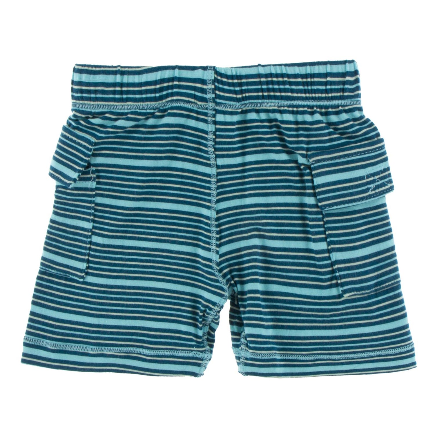 Print Cargo Short in Shining Sea Stripe