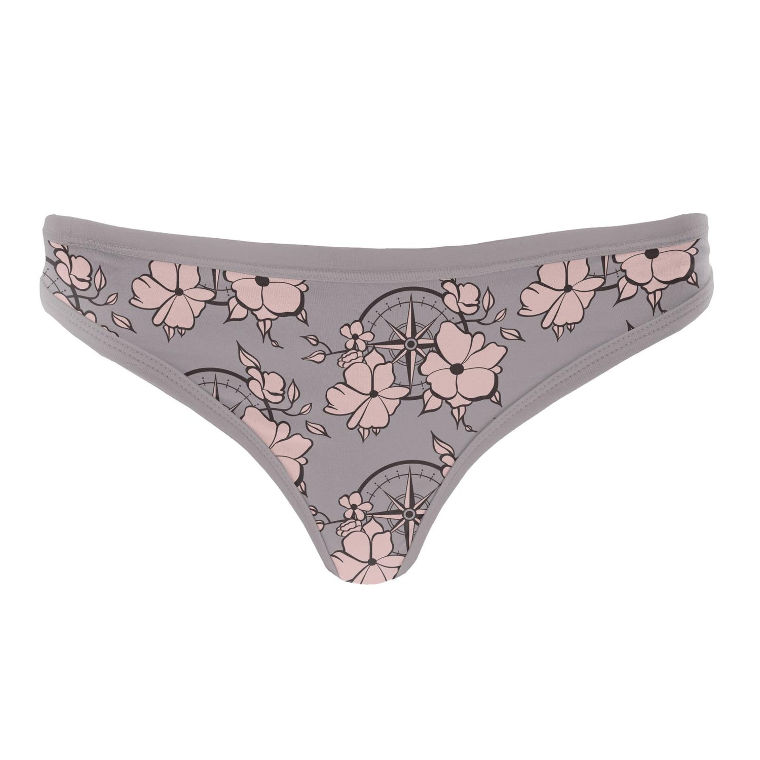 Women's Print Classic Thong in Feather Nautical Floral