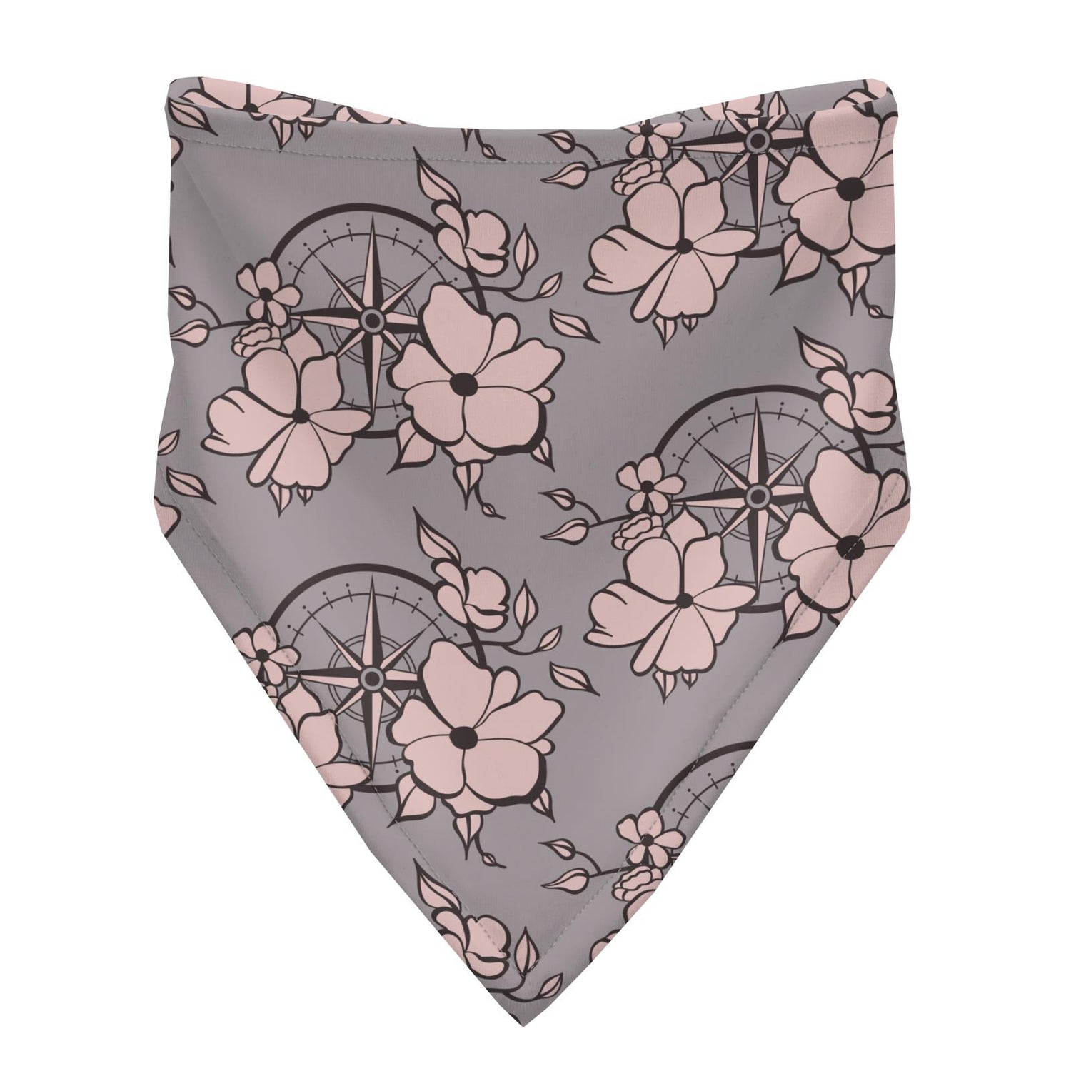 Print Bandana Bib in Feather Nautical Floral