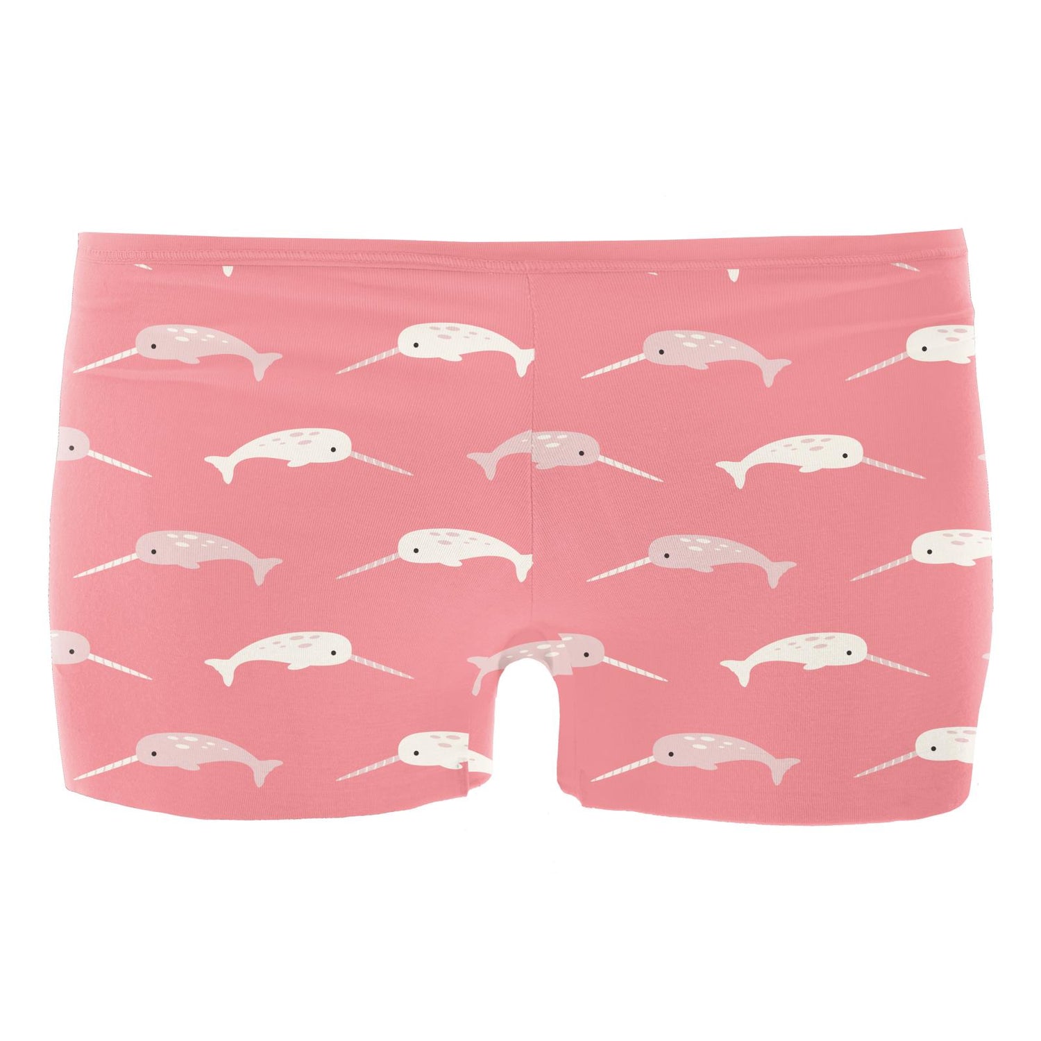 Women's Print Boy Short Underwear in Strawberry Narwhal