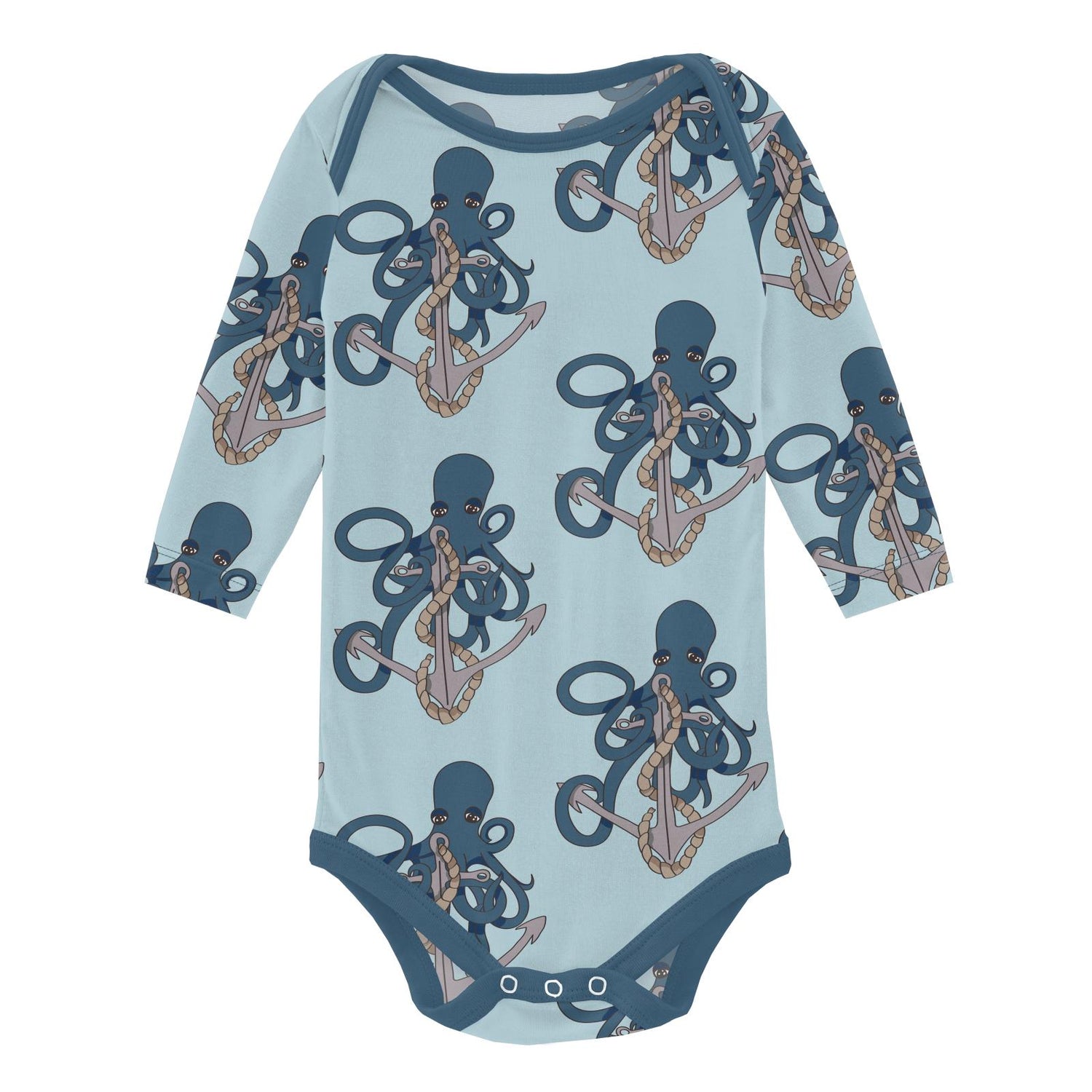 Print Long Sleeve One Piece Set of 2 in Spring Sky Octopus Anchor & Deep Sea