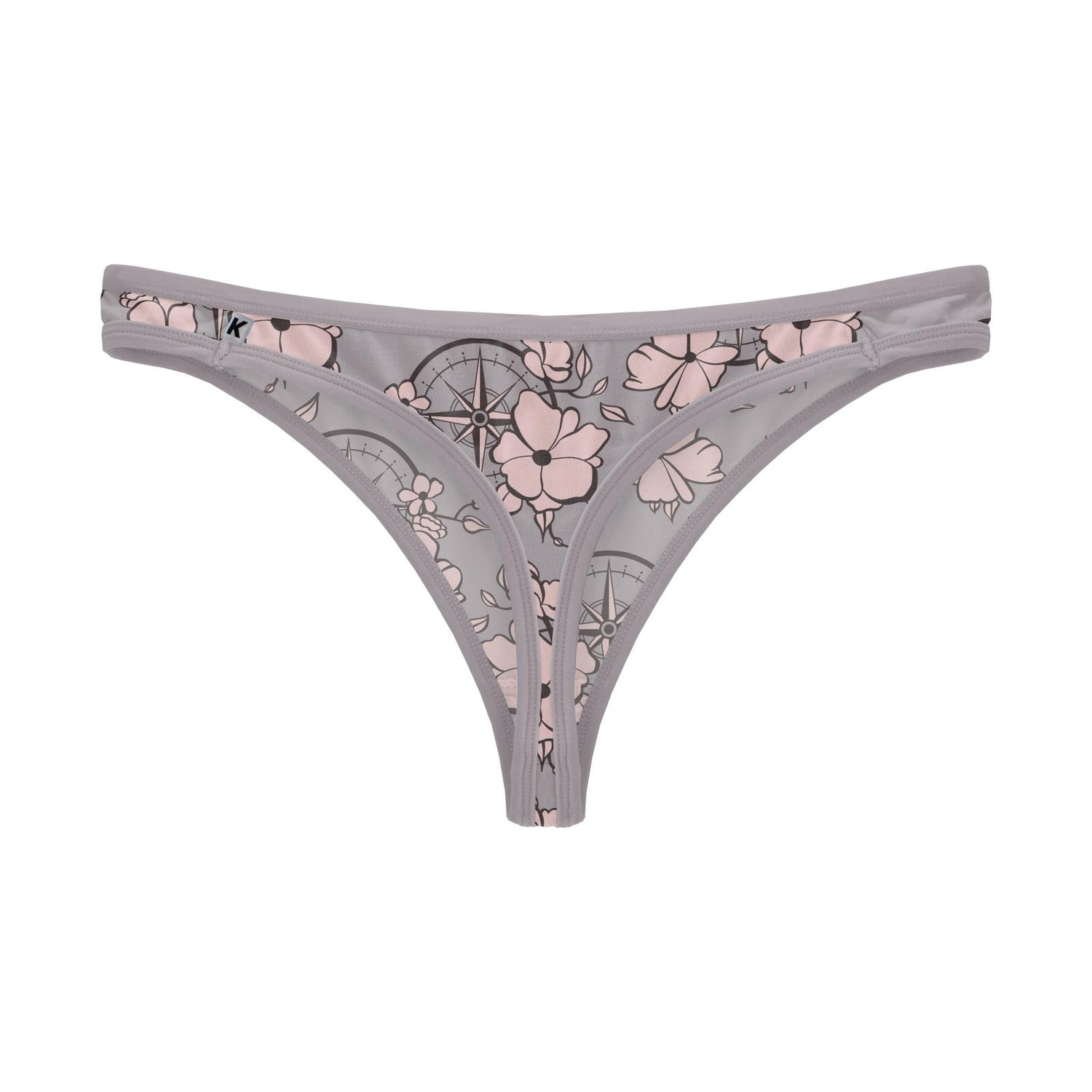 Women's Print Classic Thong in Feather Nautical Floral