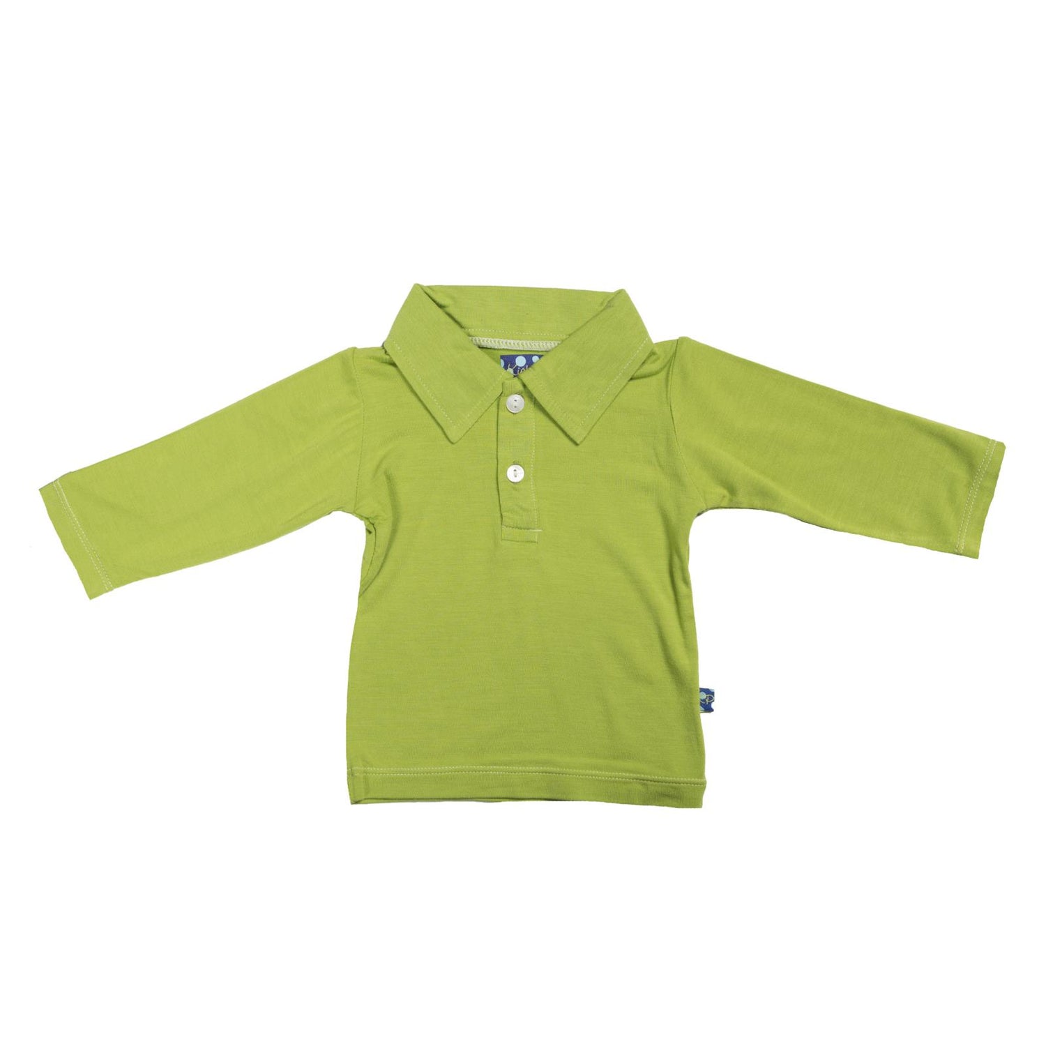 Long Sleeve Polo in Meadow