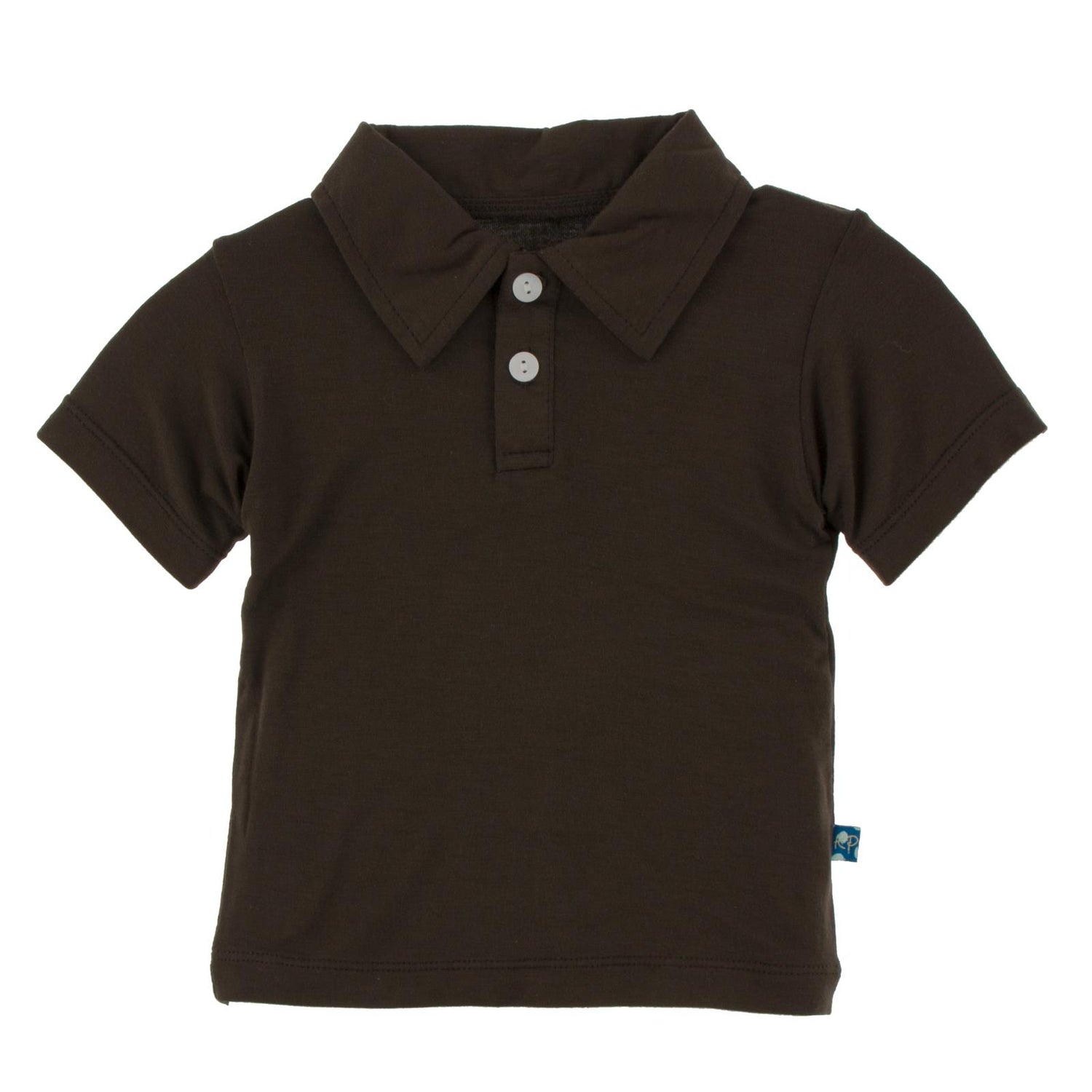 Short Sleeve Polo in Bark