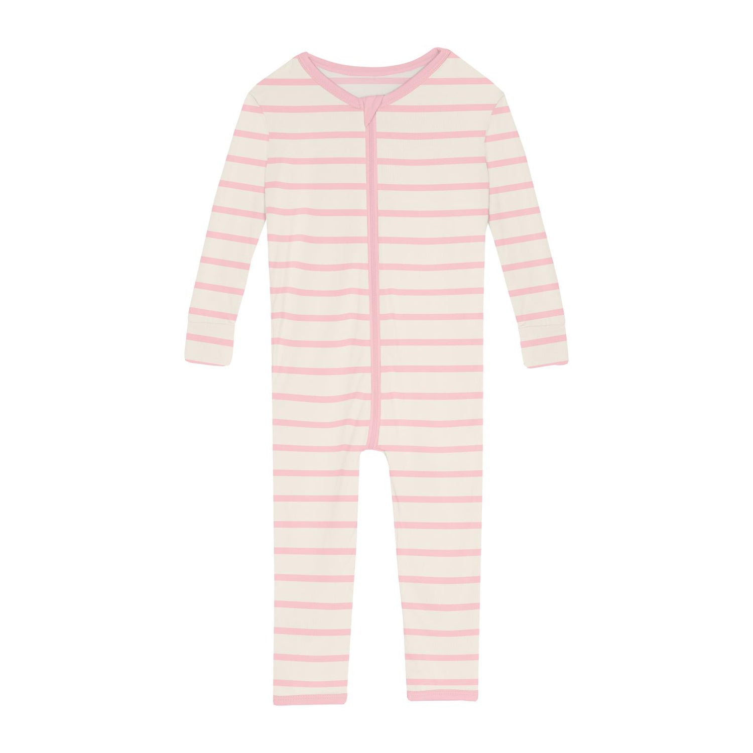 Print Convertible Sleeper with Zipper in Lotus Sweet Stripe