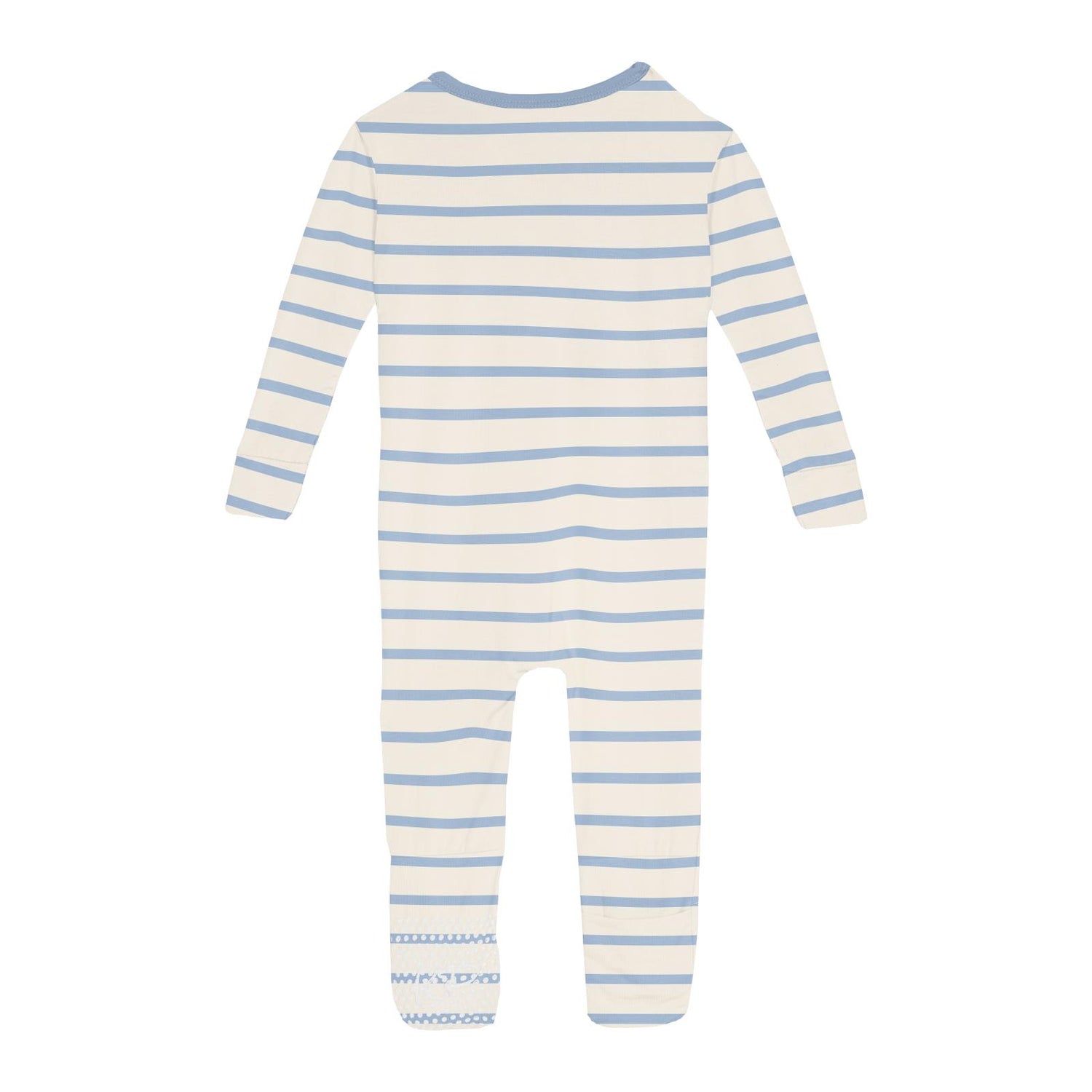 Print Convertible Sleeper with Zipper in Pond Sweet Stripe