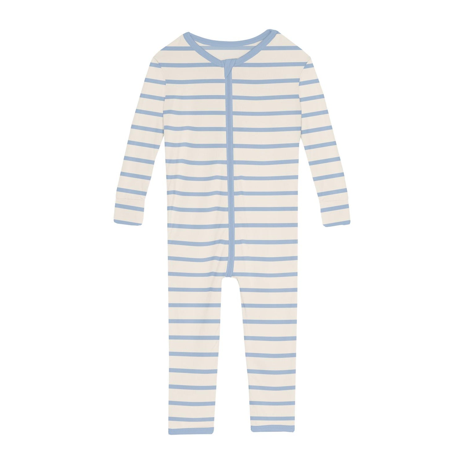 Print Convertible Sleeper with Zipper in Pond Sweet Stripe