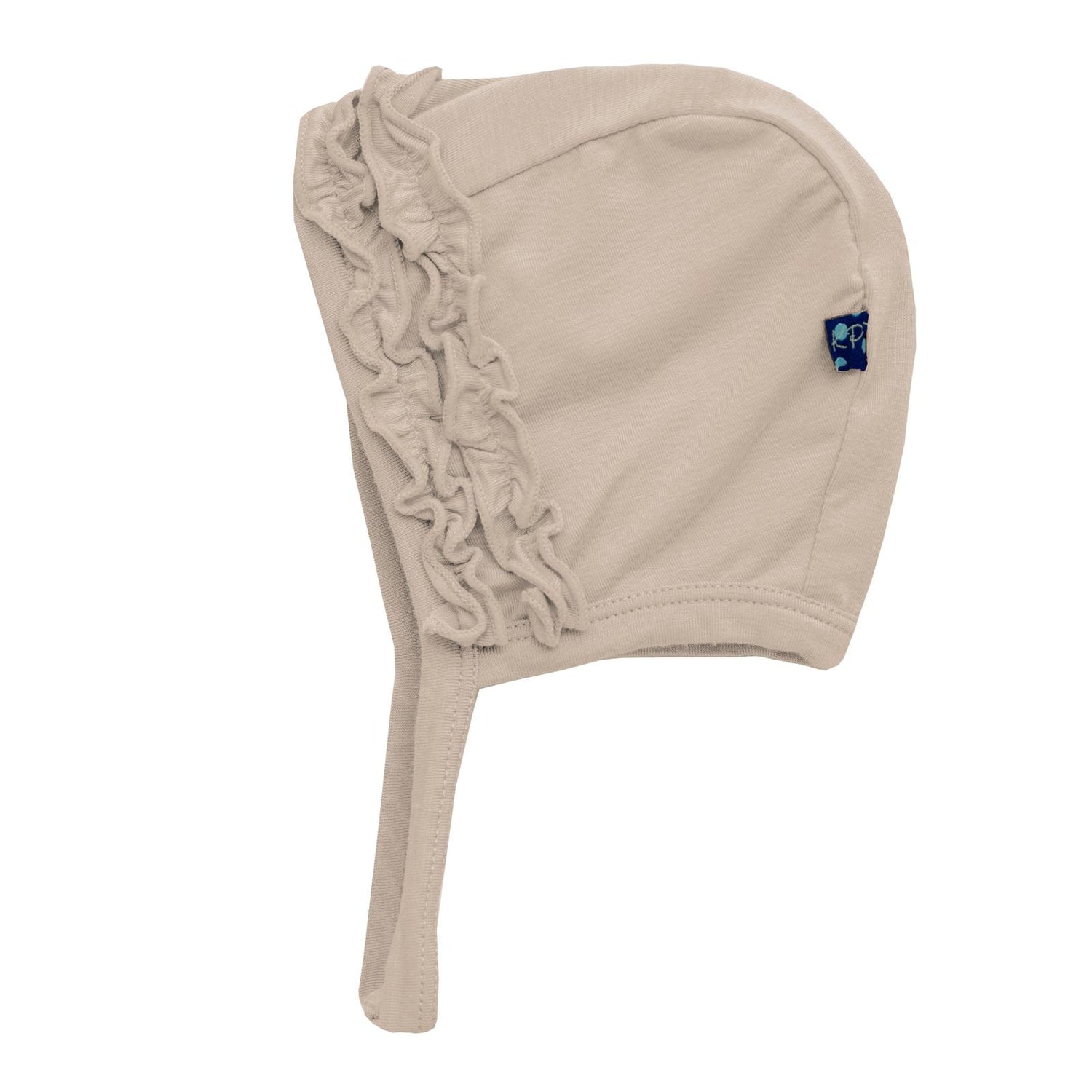 Ruffle Bonnet in Burlap