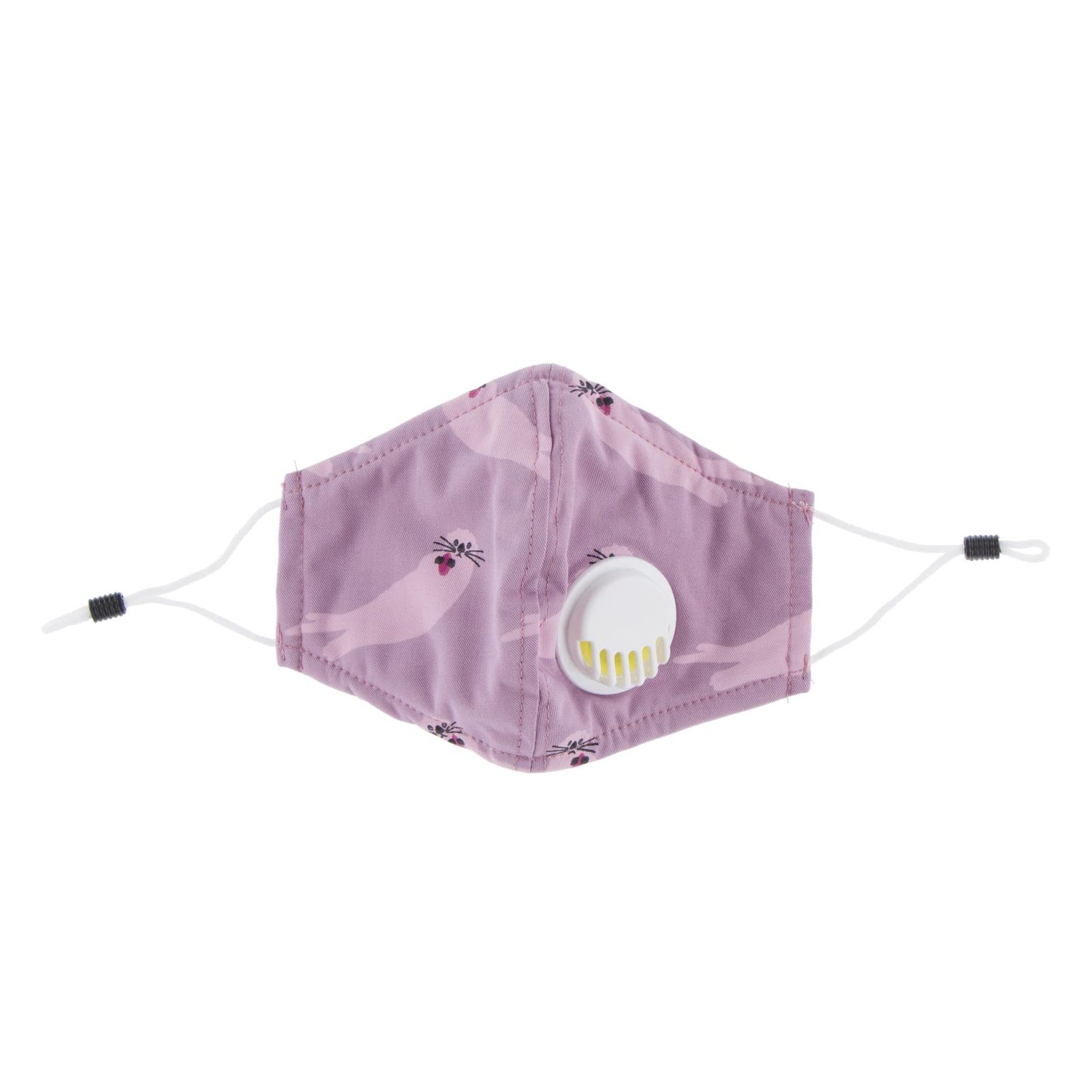 Print Waterproof Mask with Covered Vent and Filter for Kids in Pegasus Sea Otter