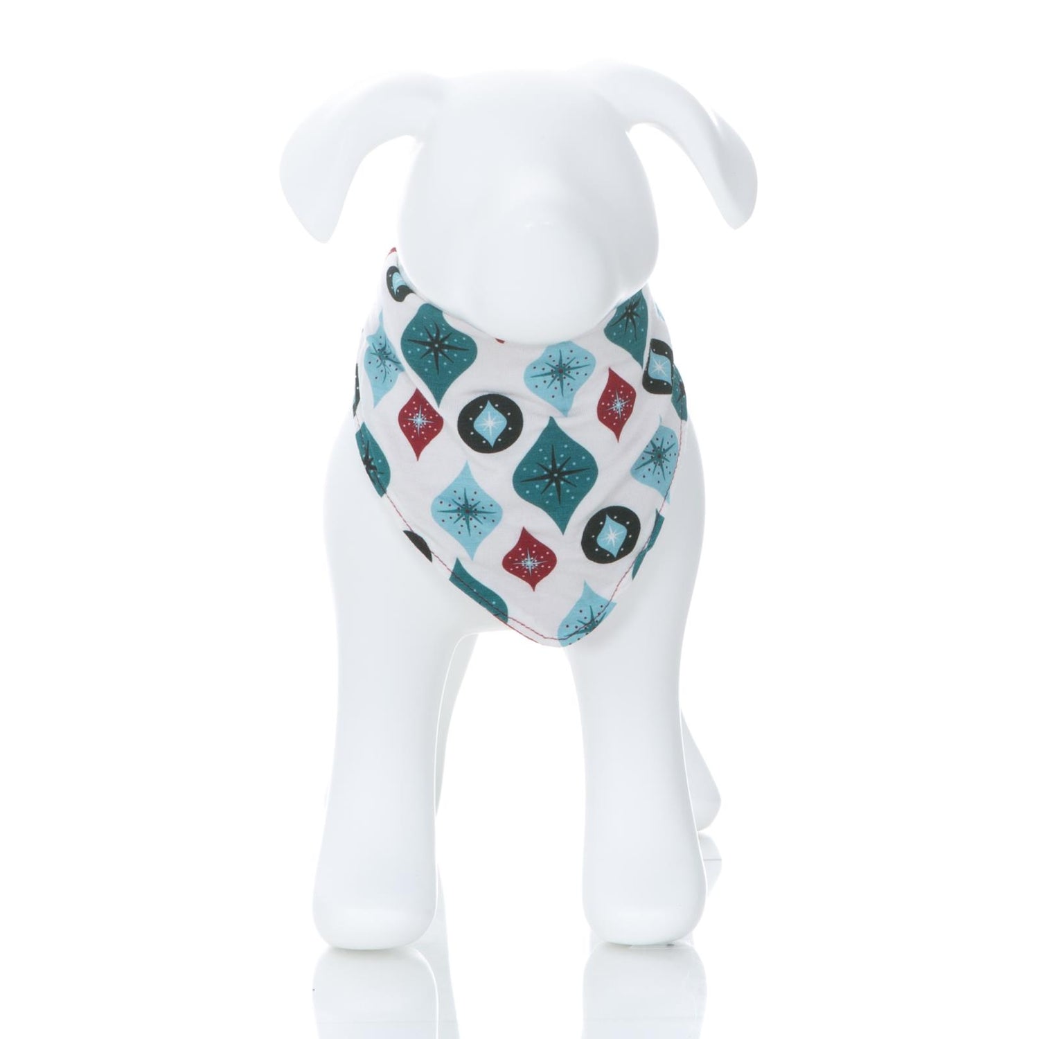 Print Dog Bandana in Natural Vintage Ornaments